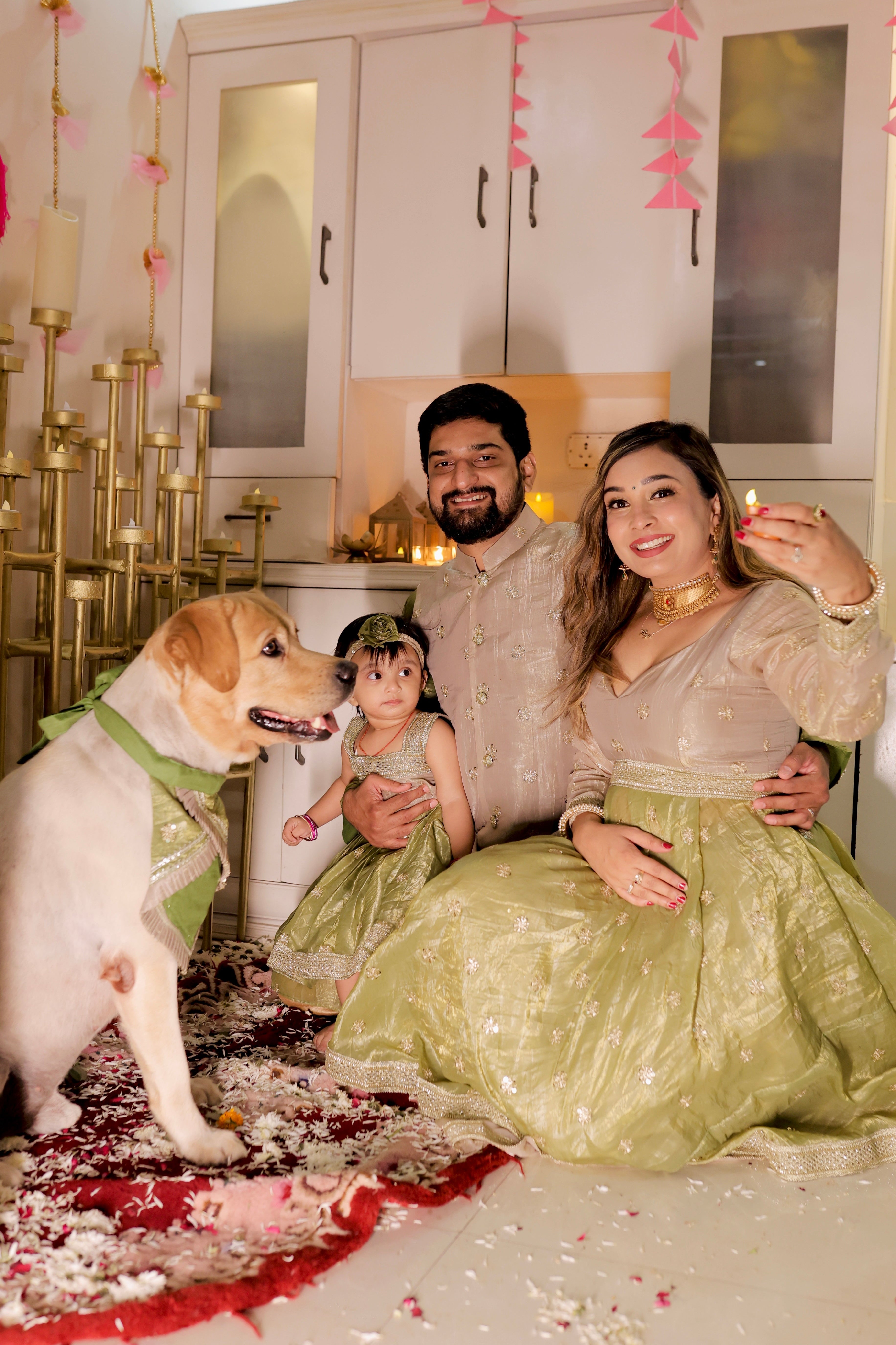 Green Anarkali Women Lehenga and Anarkali Set