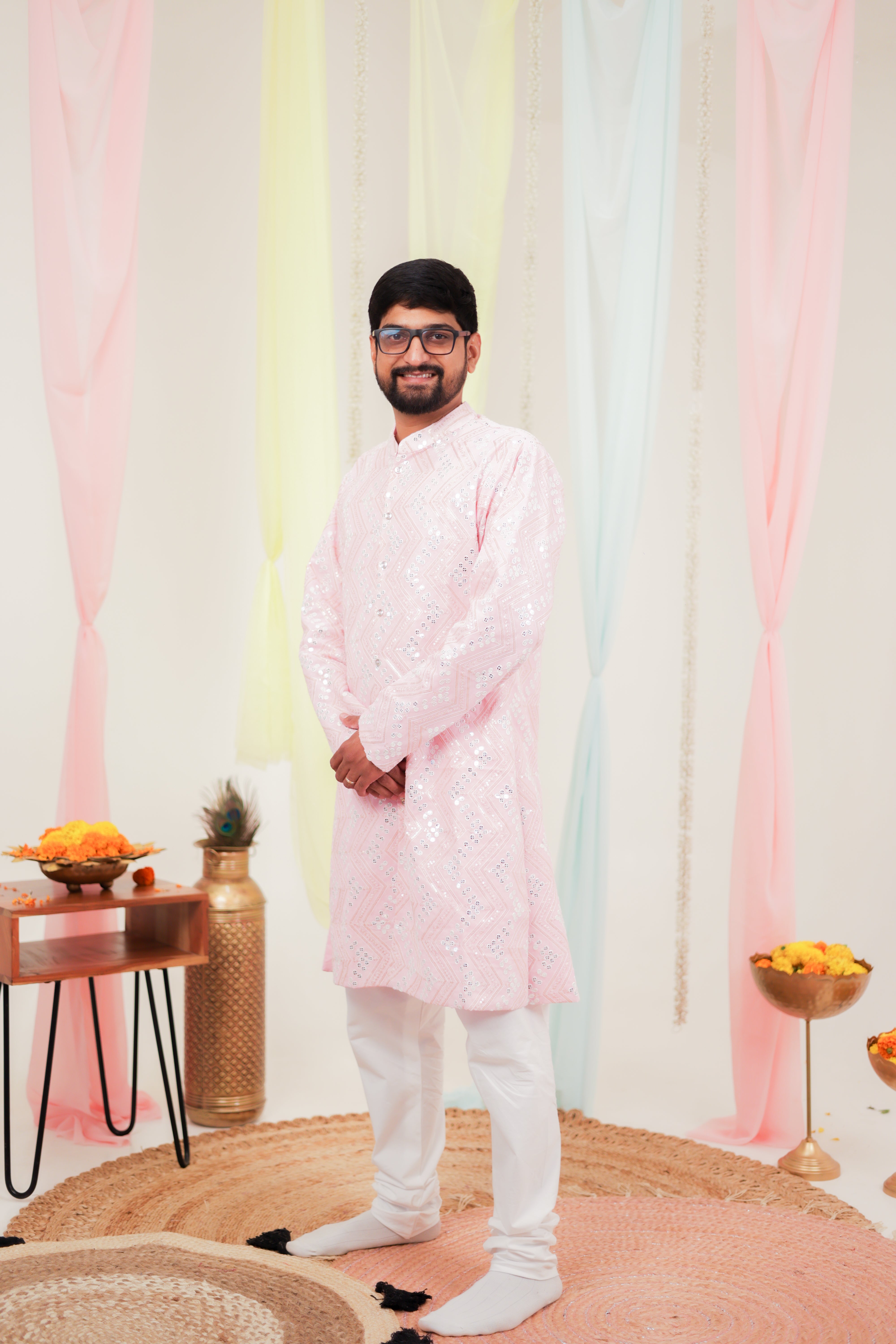 Shahi Gulab Pink Family-Twinning-Sets