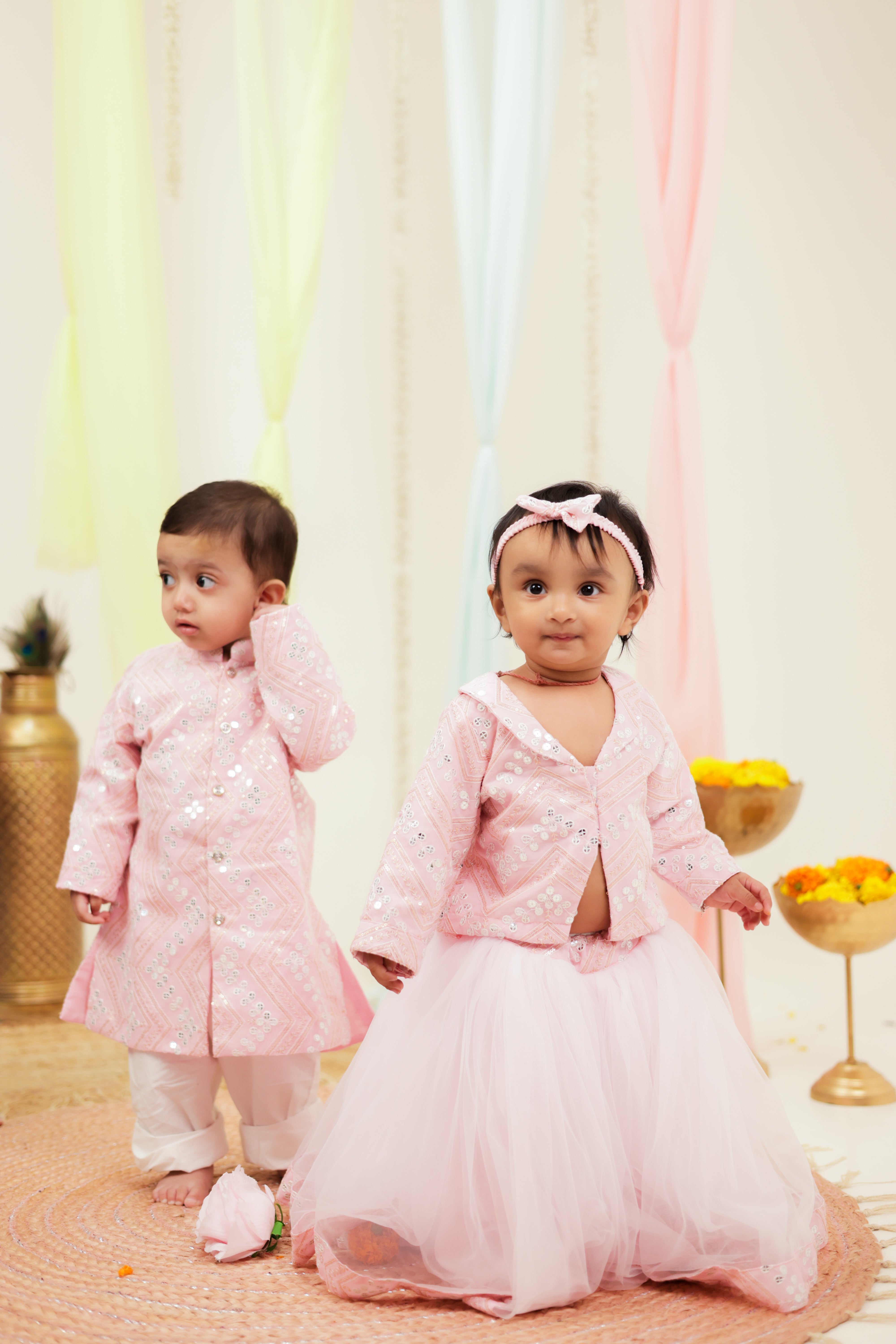 Shahi Gulab Pink Family-Twinning-Sets
