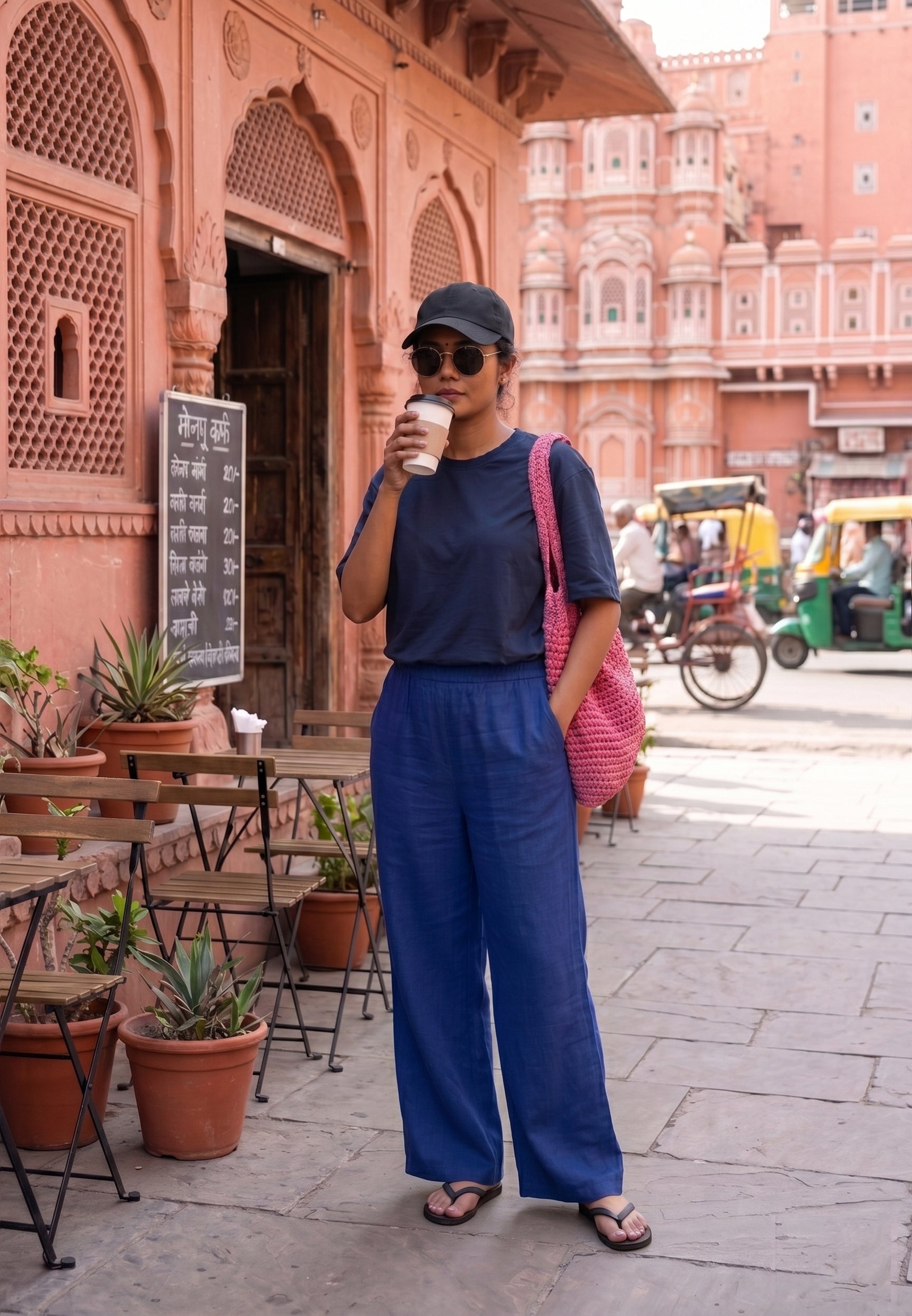 Women cotton palazzo pants for summers with pockets available in 9 colors