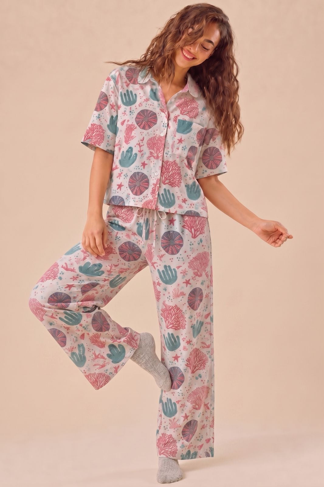 The Summer Sorbet Collection Night Suits for Women ( Pant and Shirt )