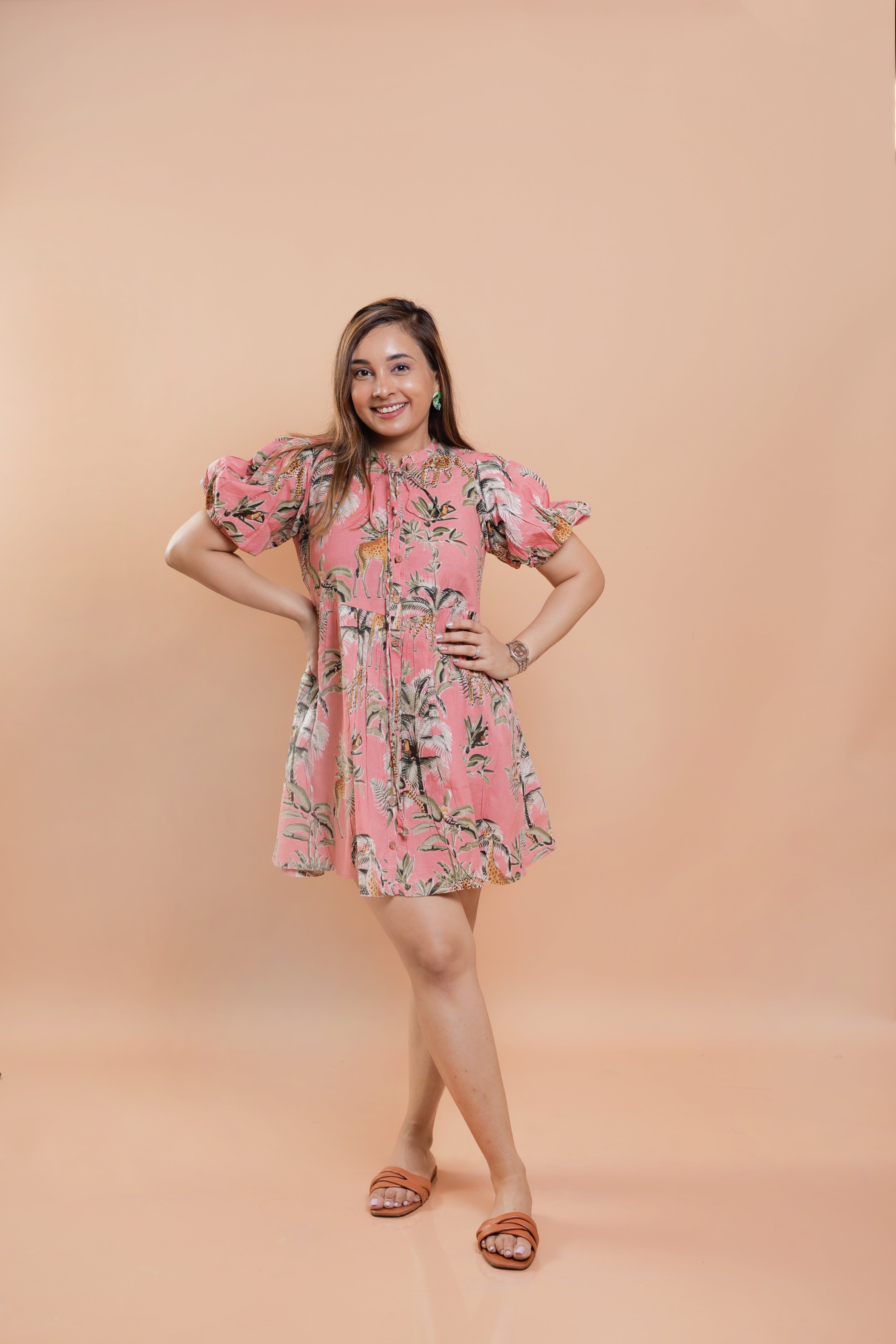 Pink Jungle Print Family-Twinning-Sets