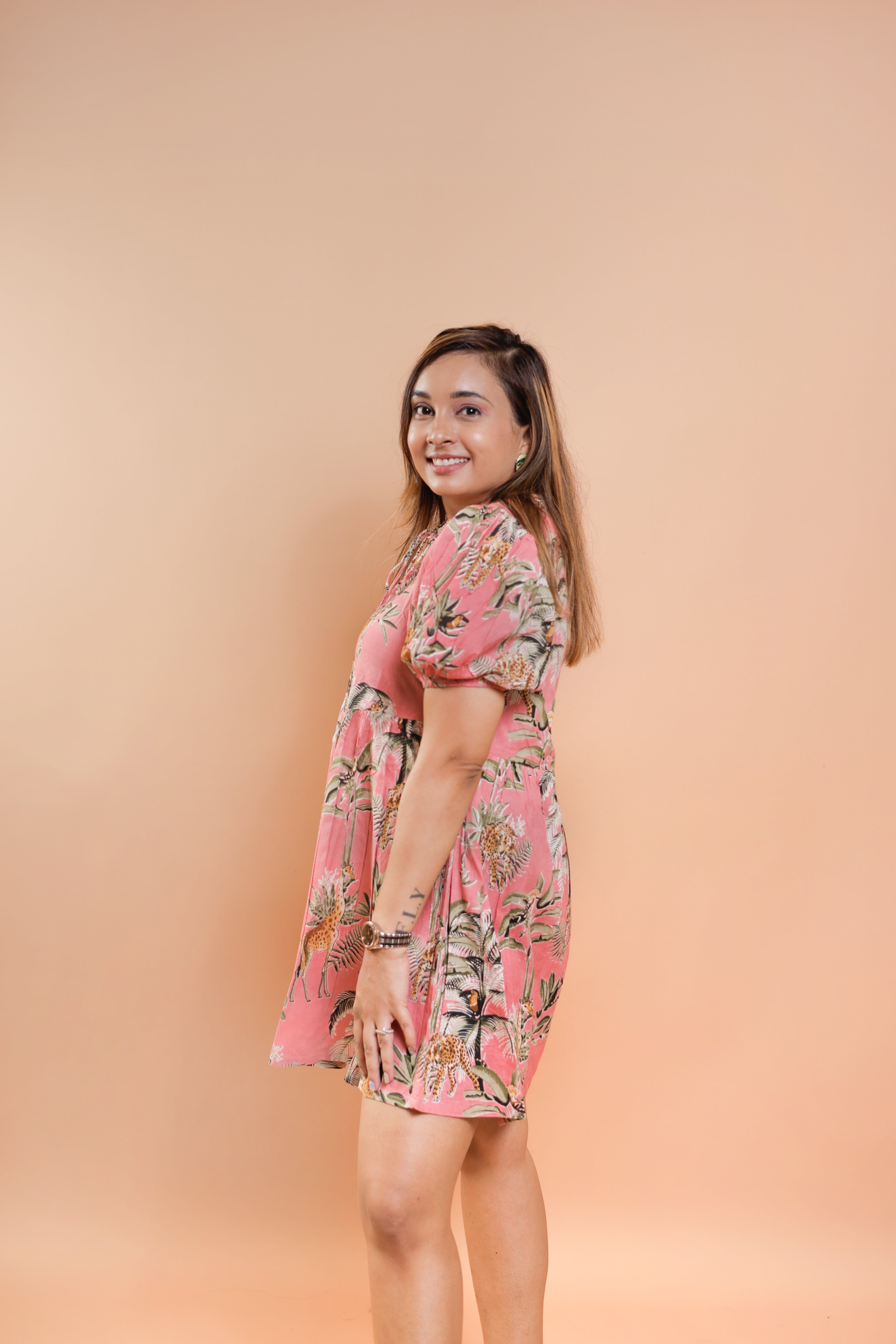 Pink Jungle Print Family-Twinning-Sets