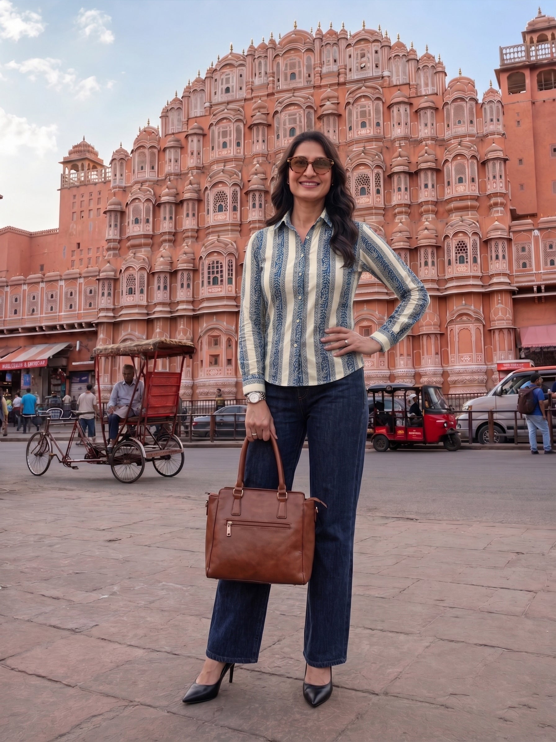 The "Gul-Mohar" Collection: 100% Pure Cotton Jaipuri Block Print Shirts