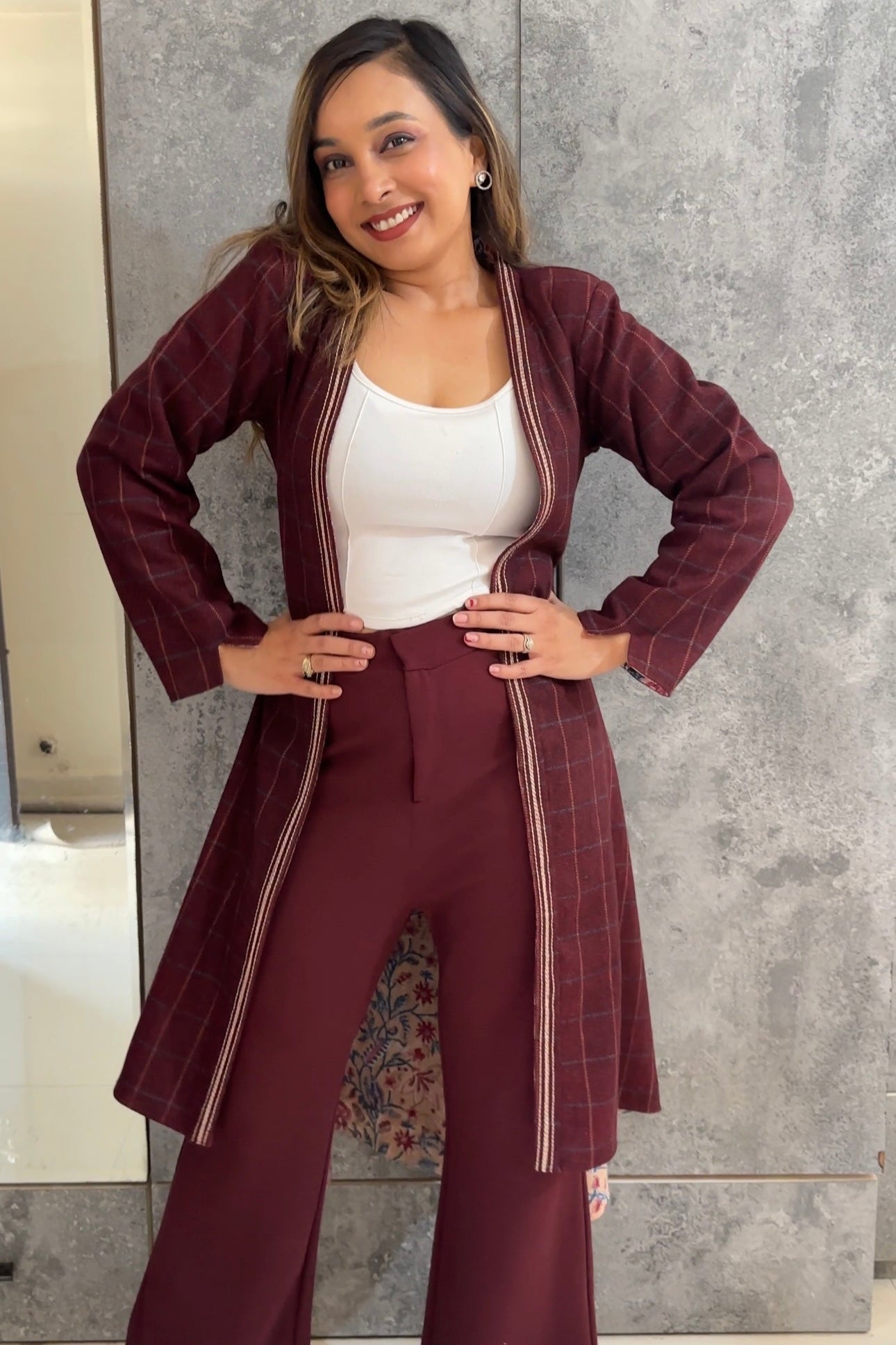 Women Bandhej Print Kaftan (Blazer and Pant Set)