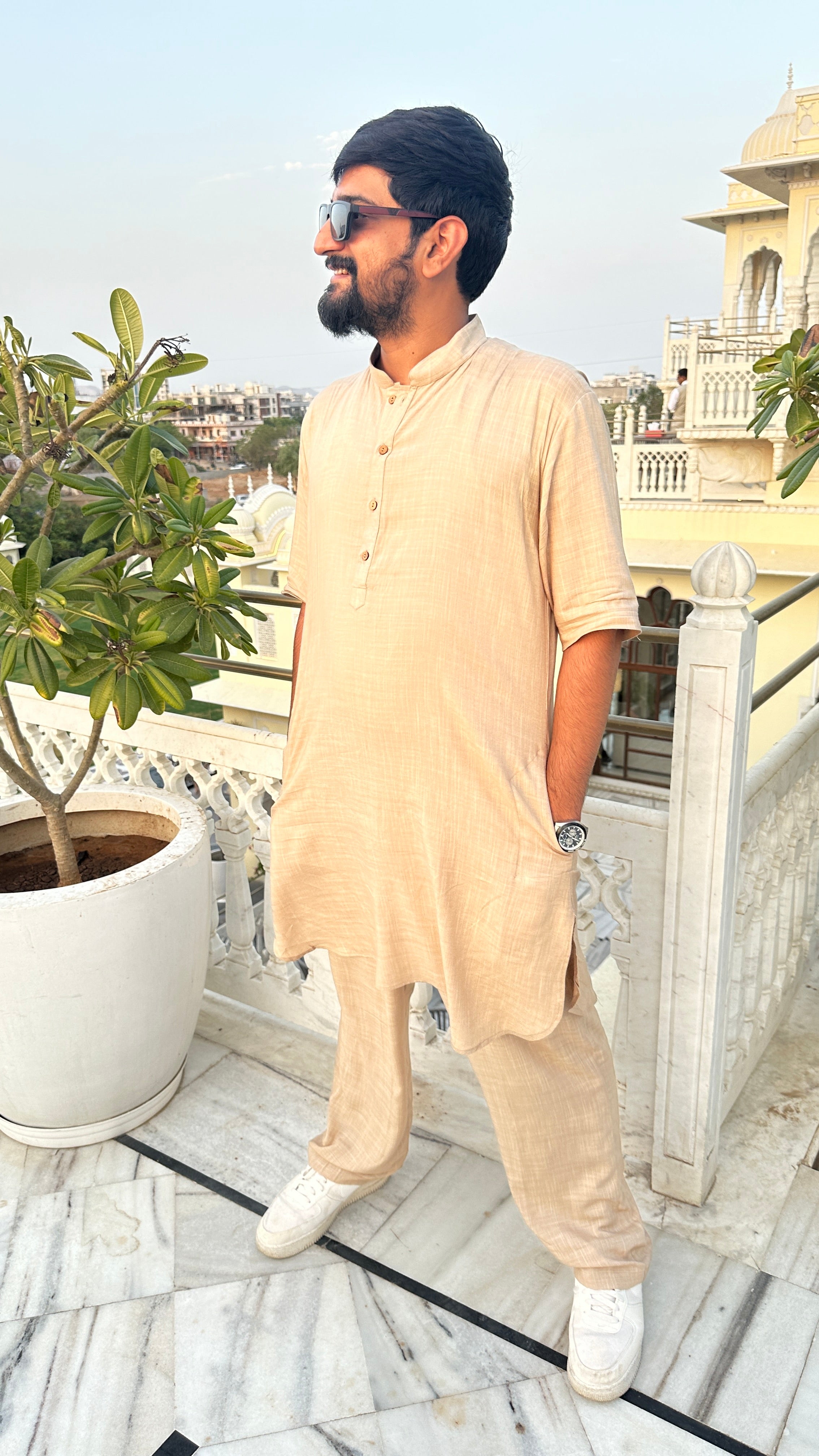 Beige Co-Ord Set Family-Twinning-Sets