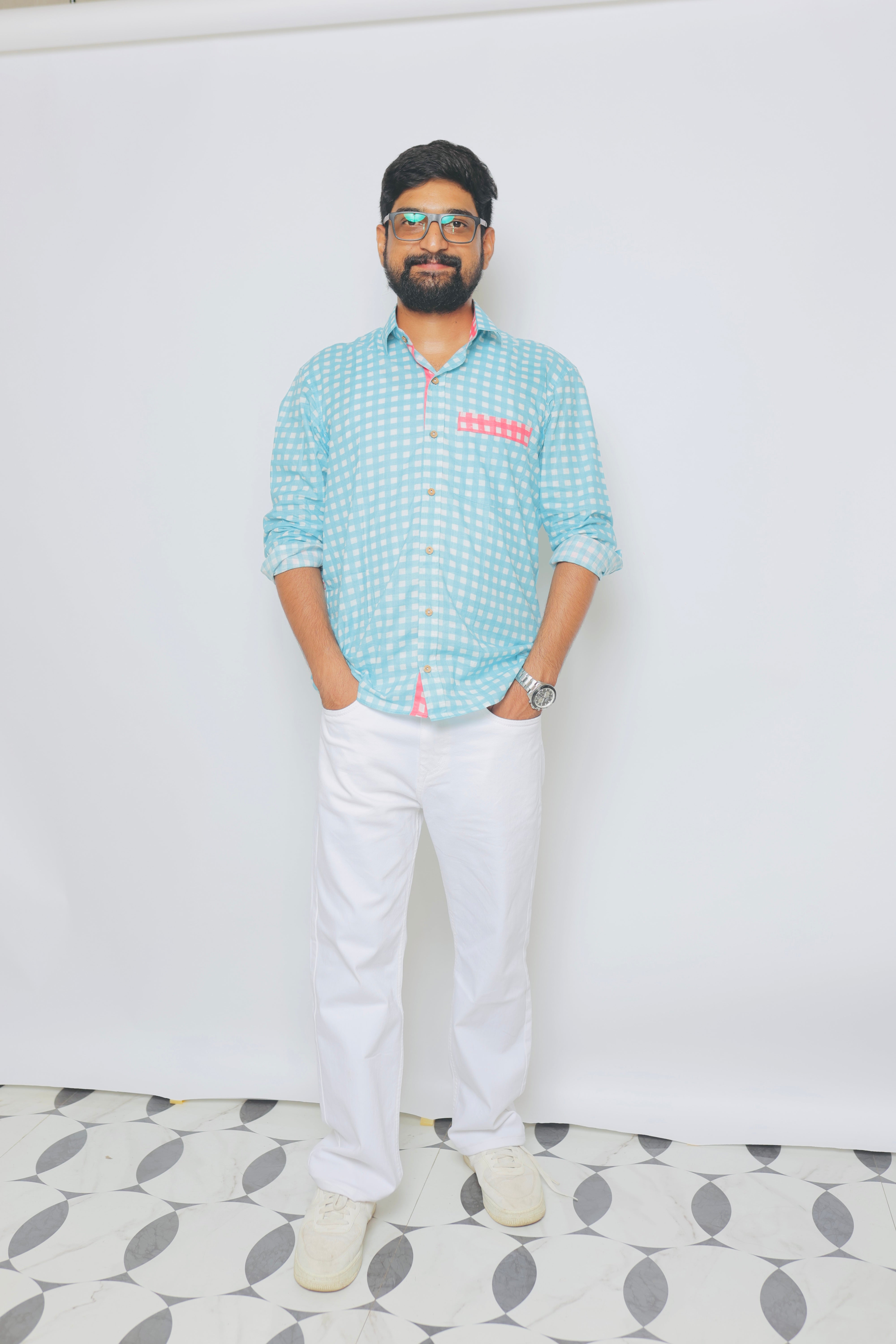 Pink and Blue Check Twinning Dresses for Birthday Parties and Gender Reveal