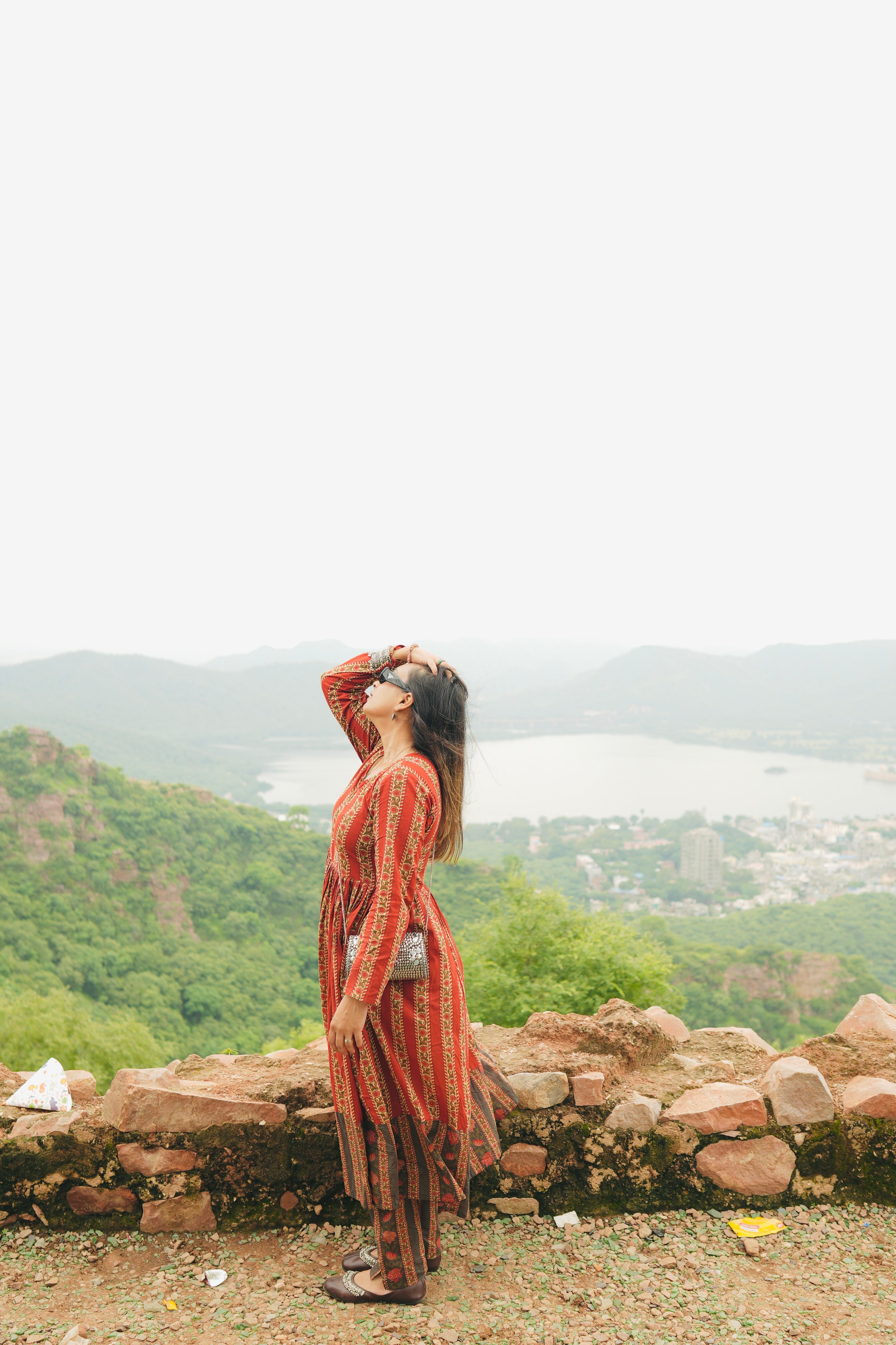 Red and Green Ethnic twinning sets for family