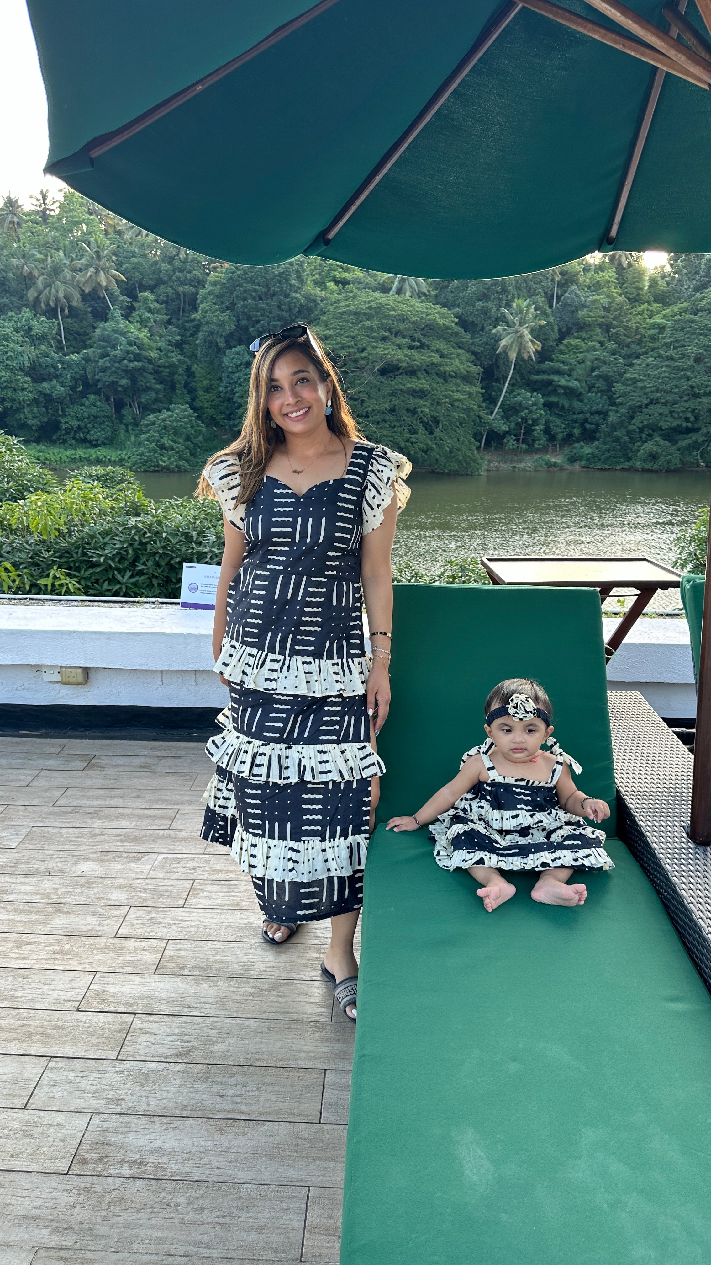 Blue And Cream Family-Twinning-Sets