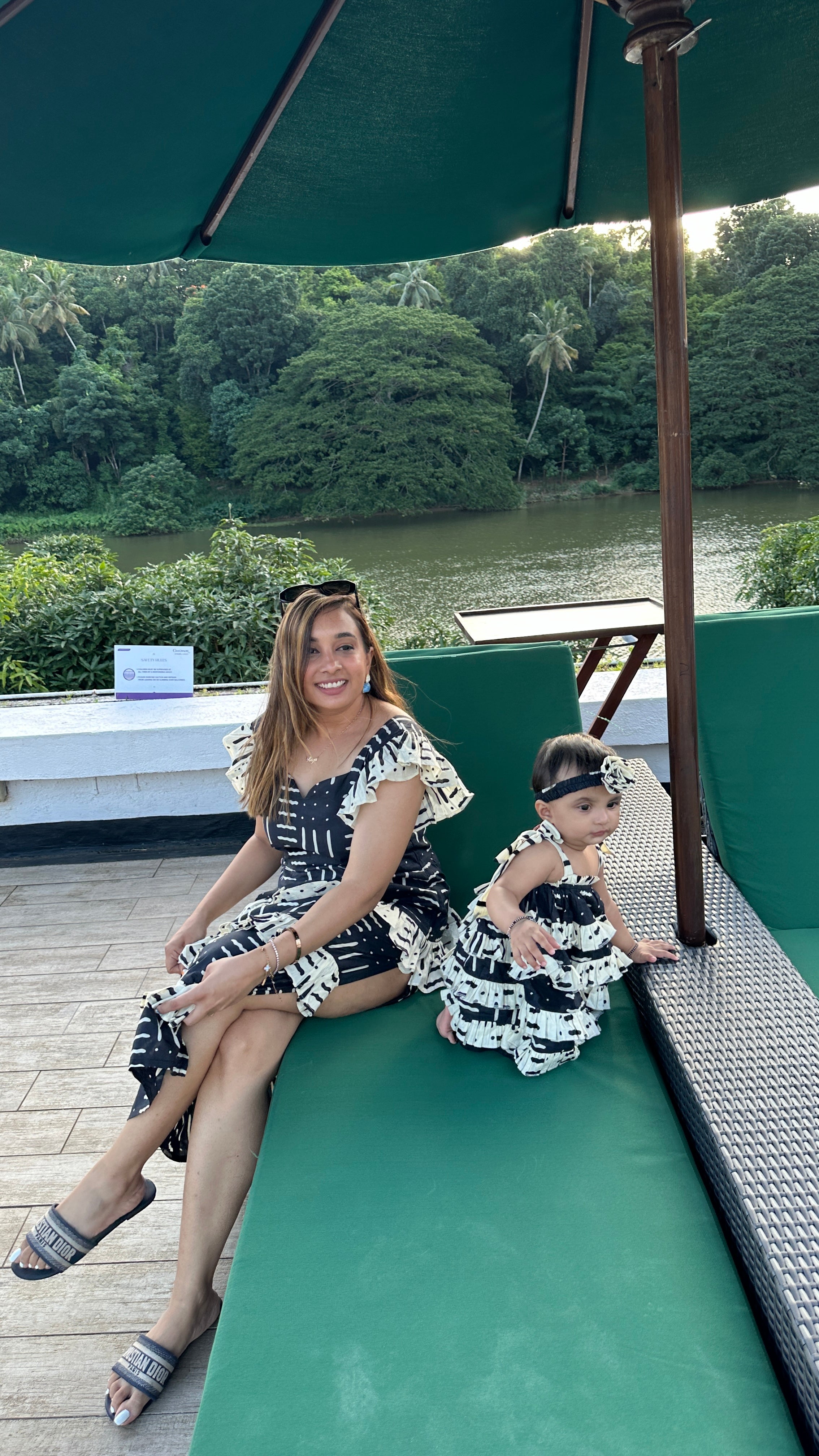 Blue And Cream Family-Twinning-Sets