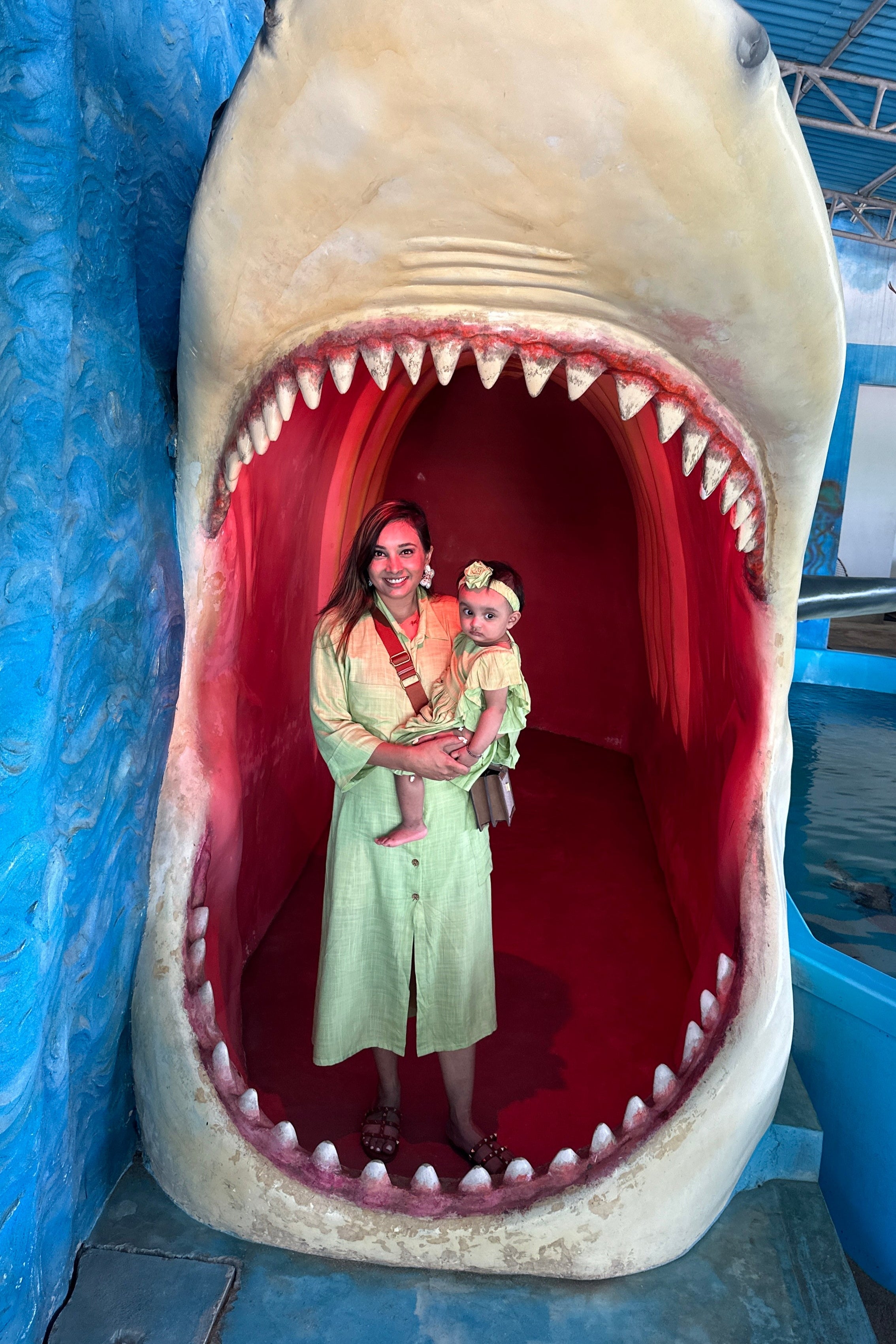 Pista Green Women Collar Dress