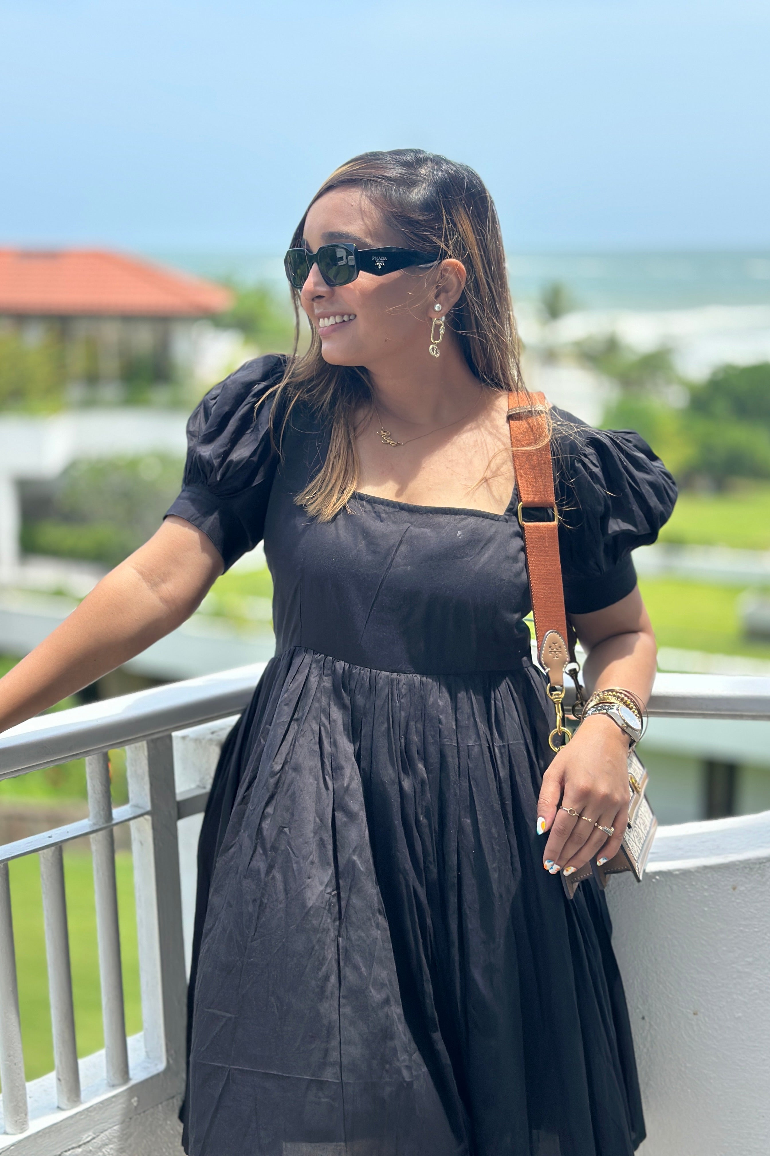 Solid Black Women Dress