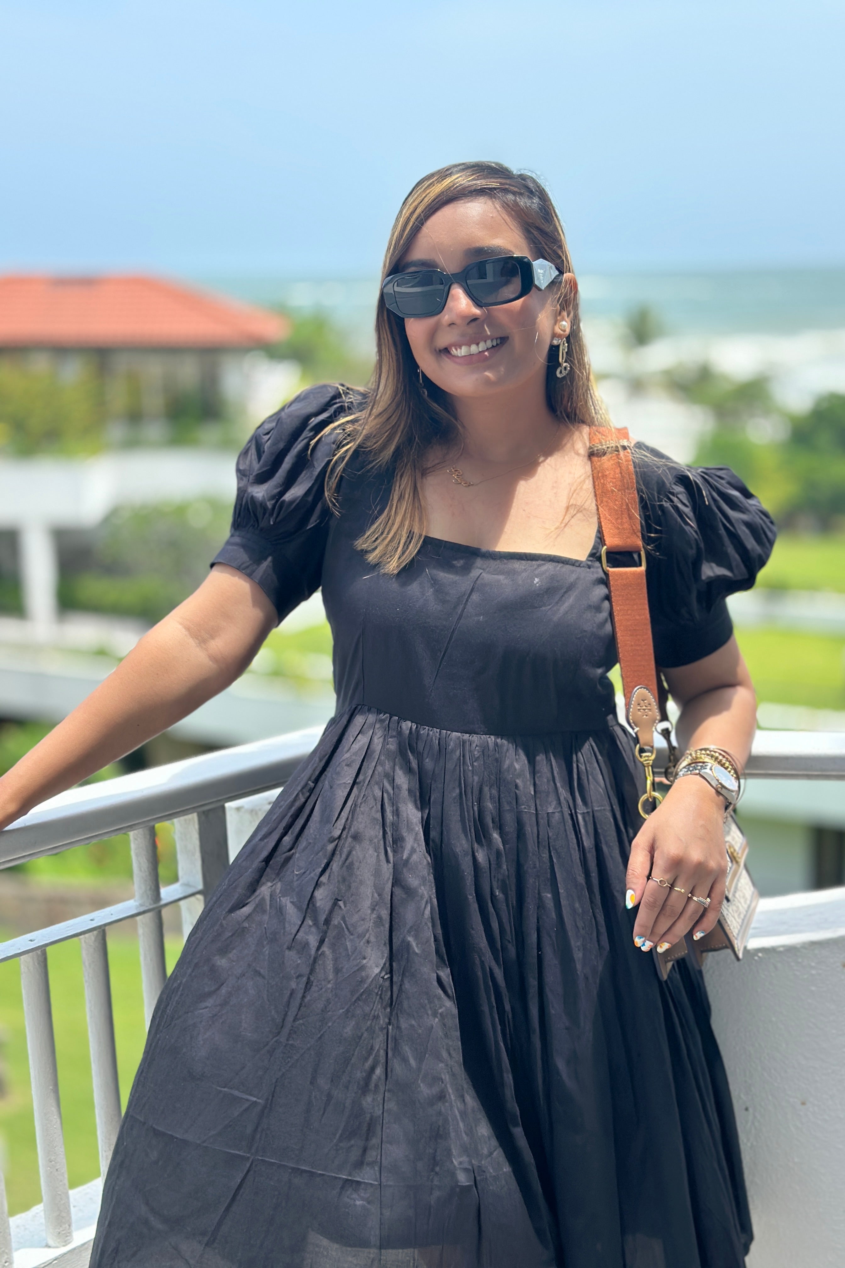 Solid Black Women Dress