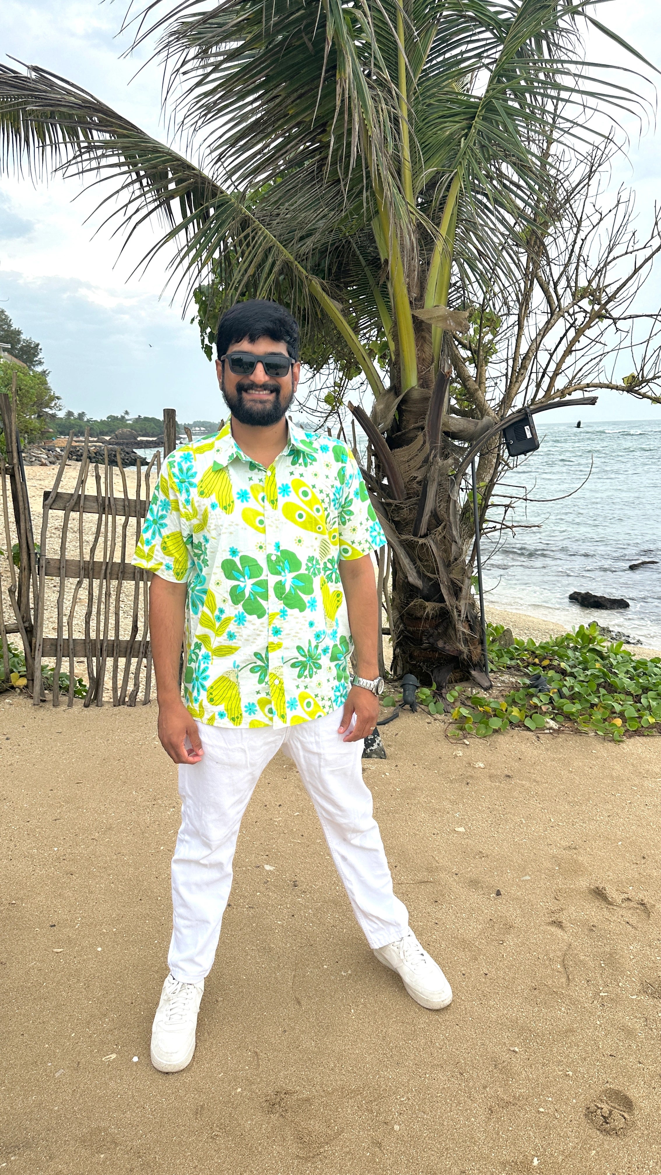 Greenery Graphic Print Summer Shirt for Men