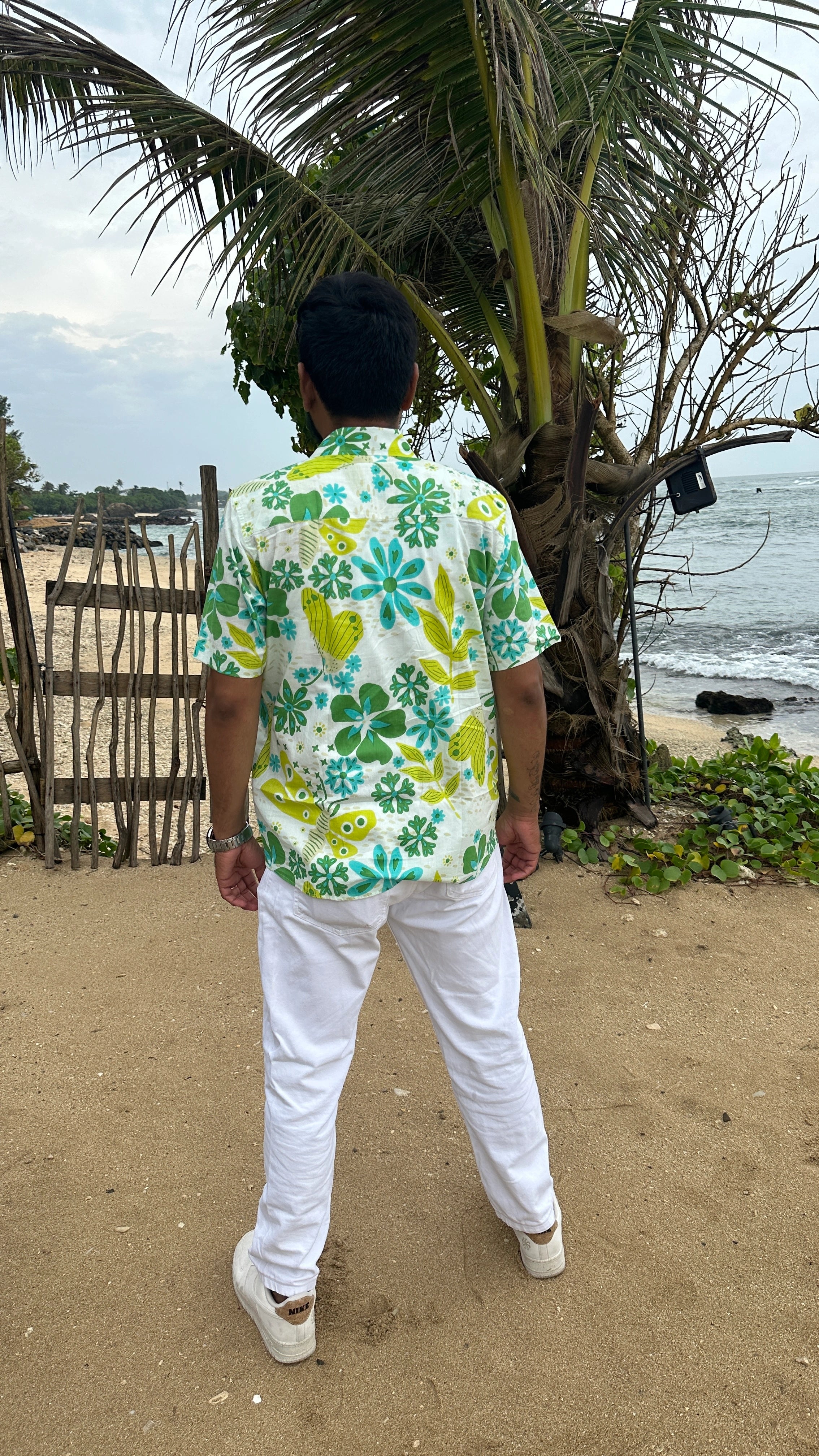 Greenery Graphic Print Summer Shirt for Men