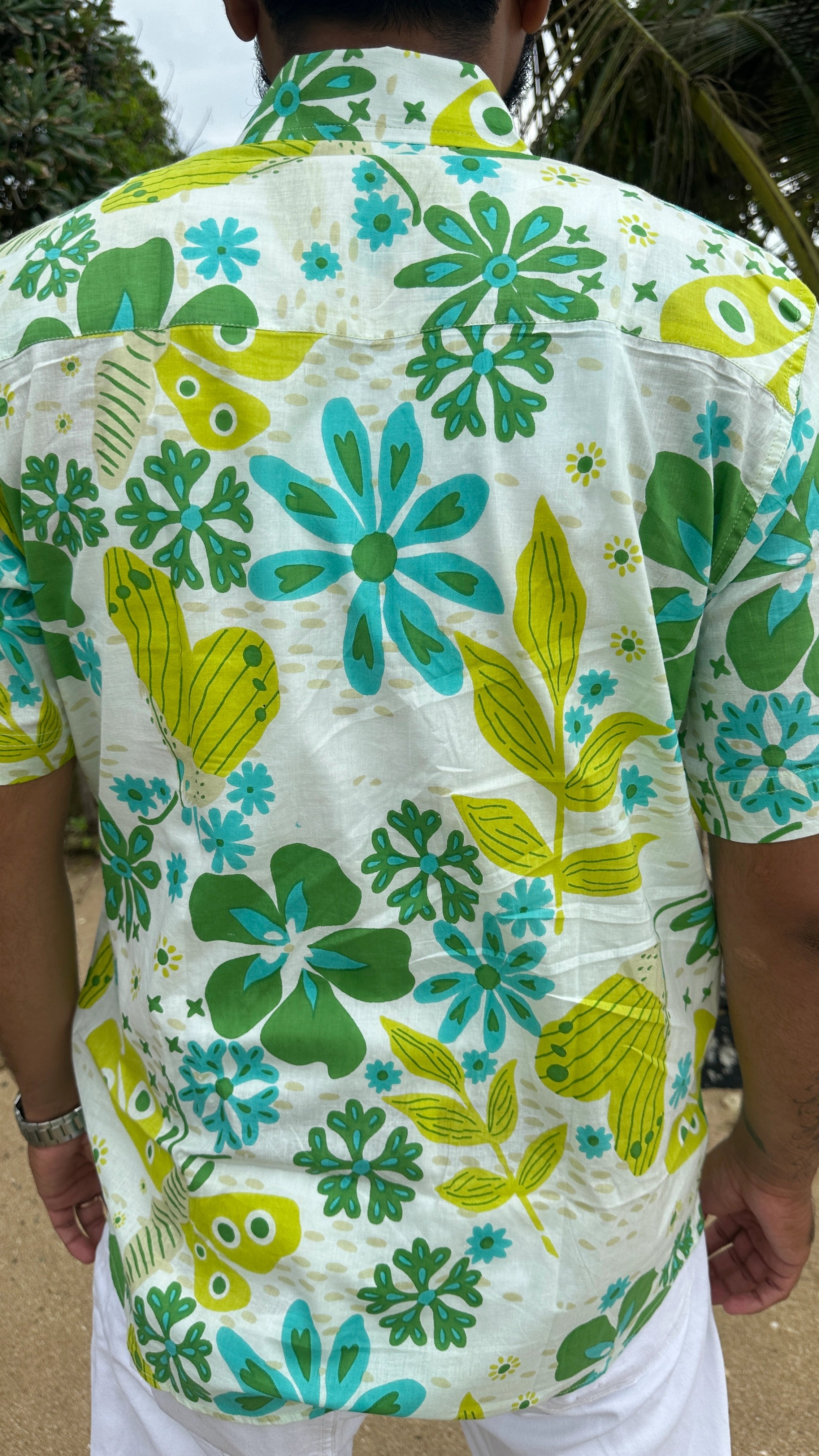 Greenery Graphic Print Summer Shirt for Men