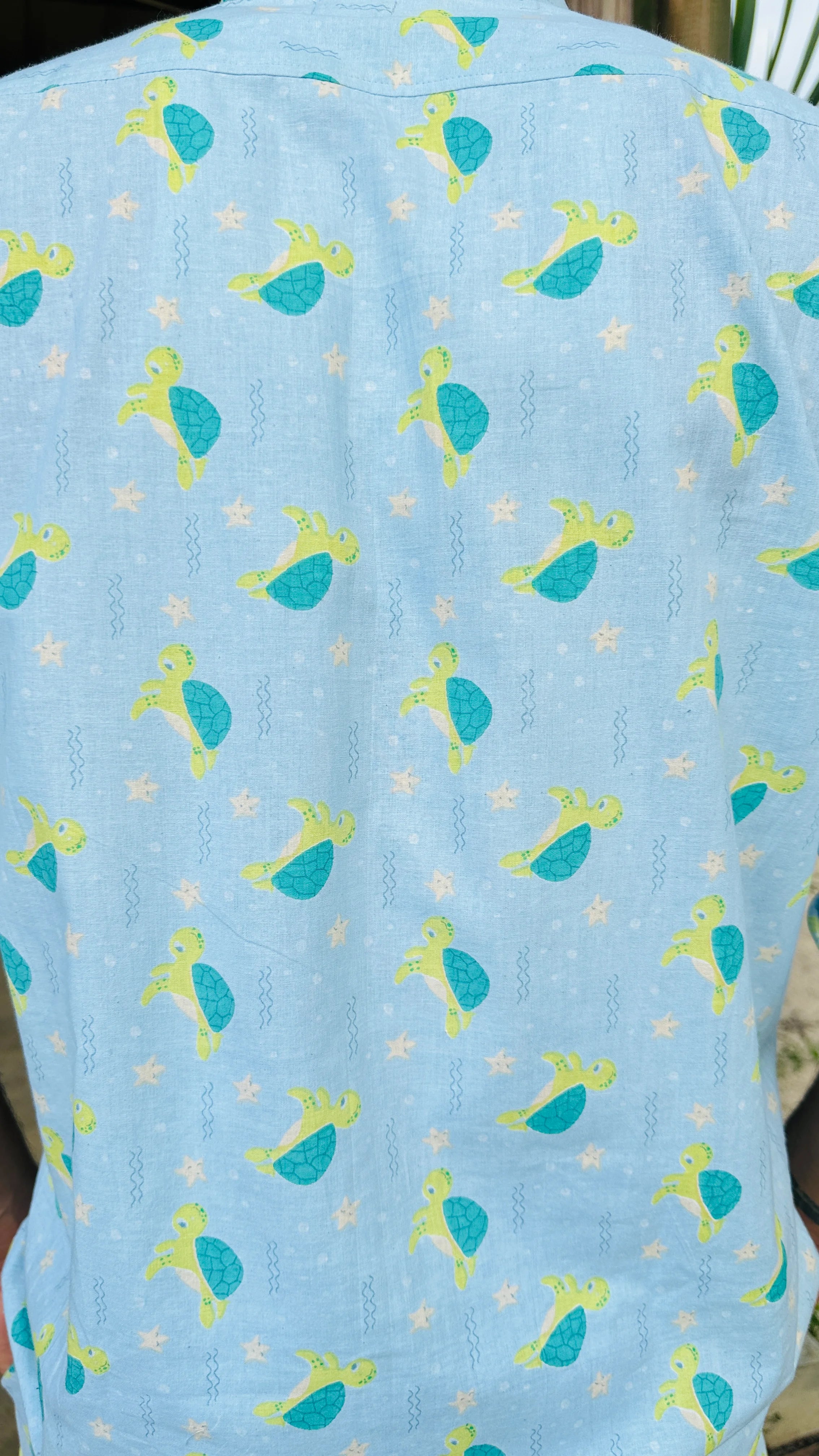 Turtle Print Twinning Cotton Night Suits