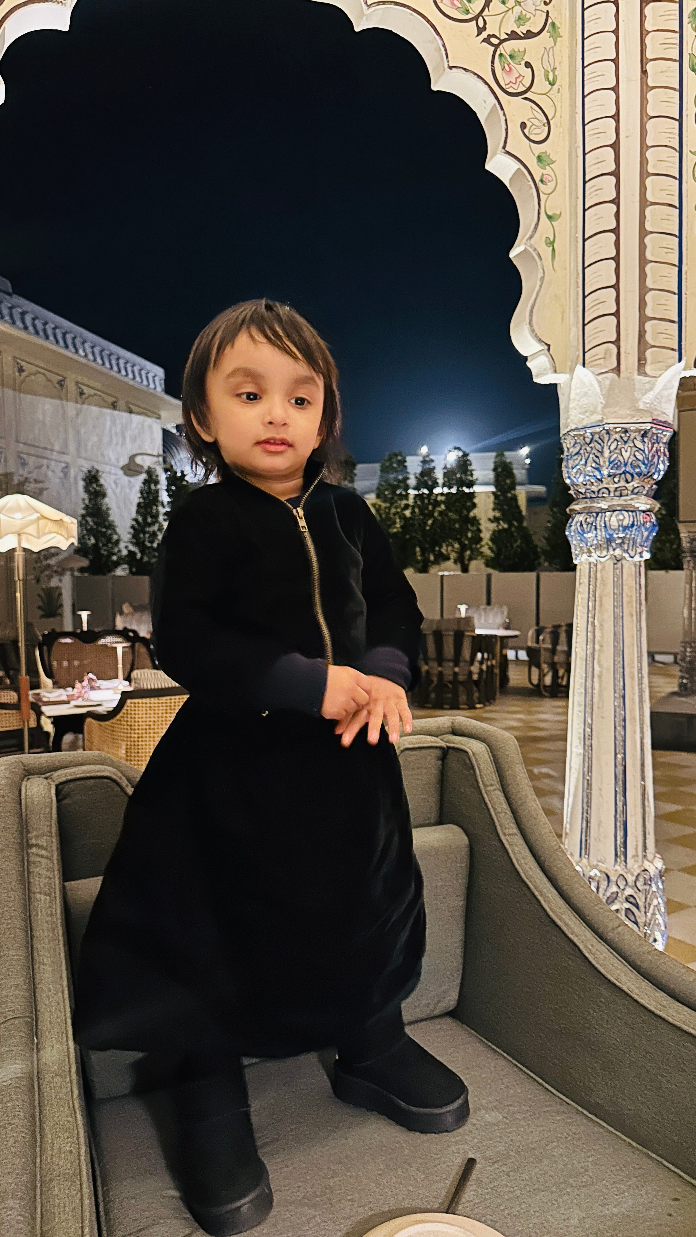 Black Velvet Family Twnning Outfits Perfect for Christmas, New Year and Parties