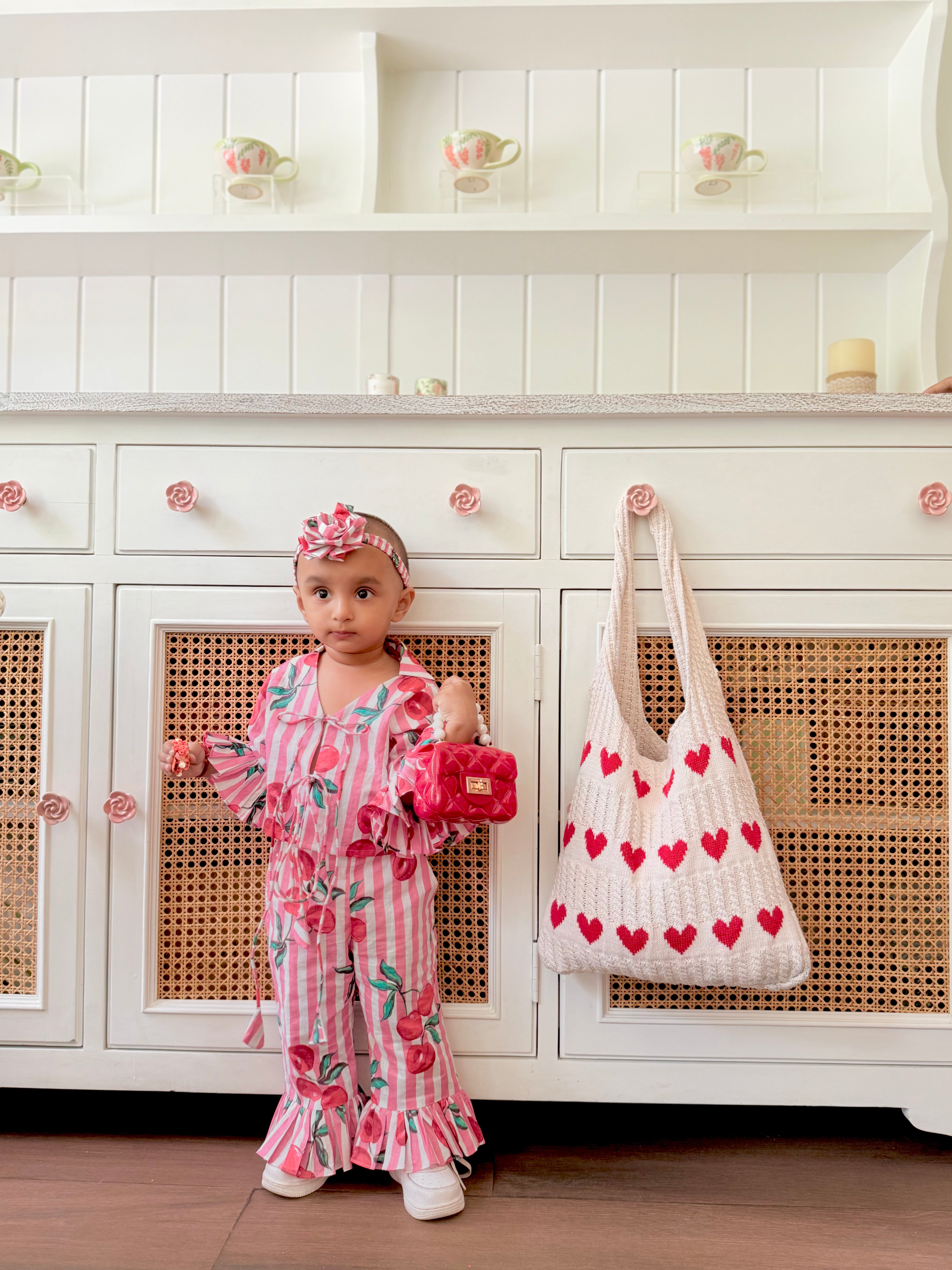 Cherry Blossom Print Cotton Co-ord Set from Mother & Daughter