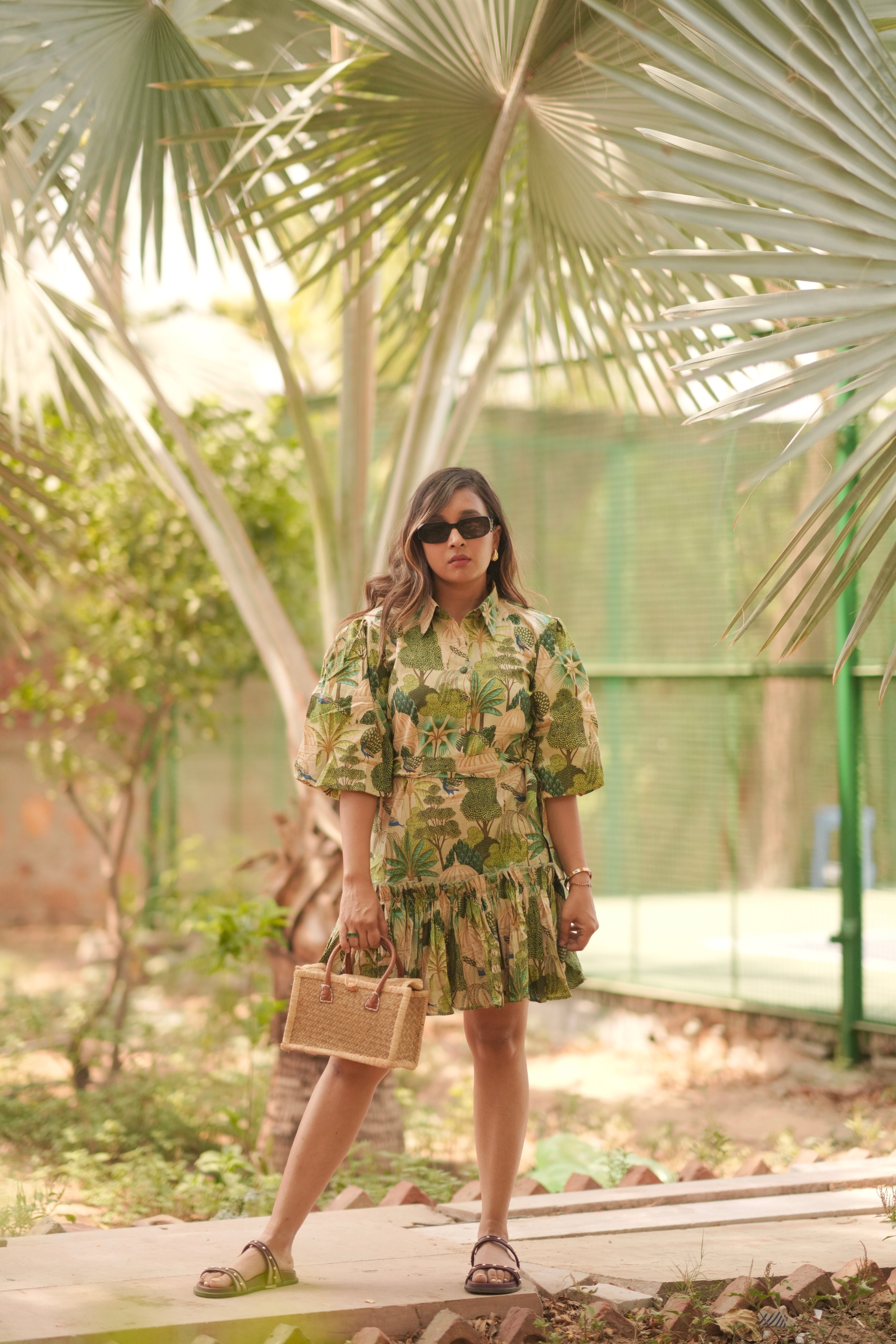 Heritage Peacock Print 100% Cotton Summer Twinning Sets for Family