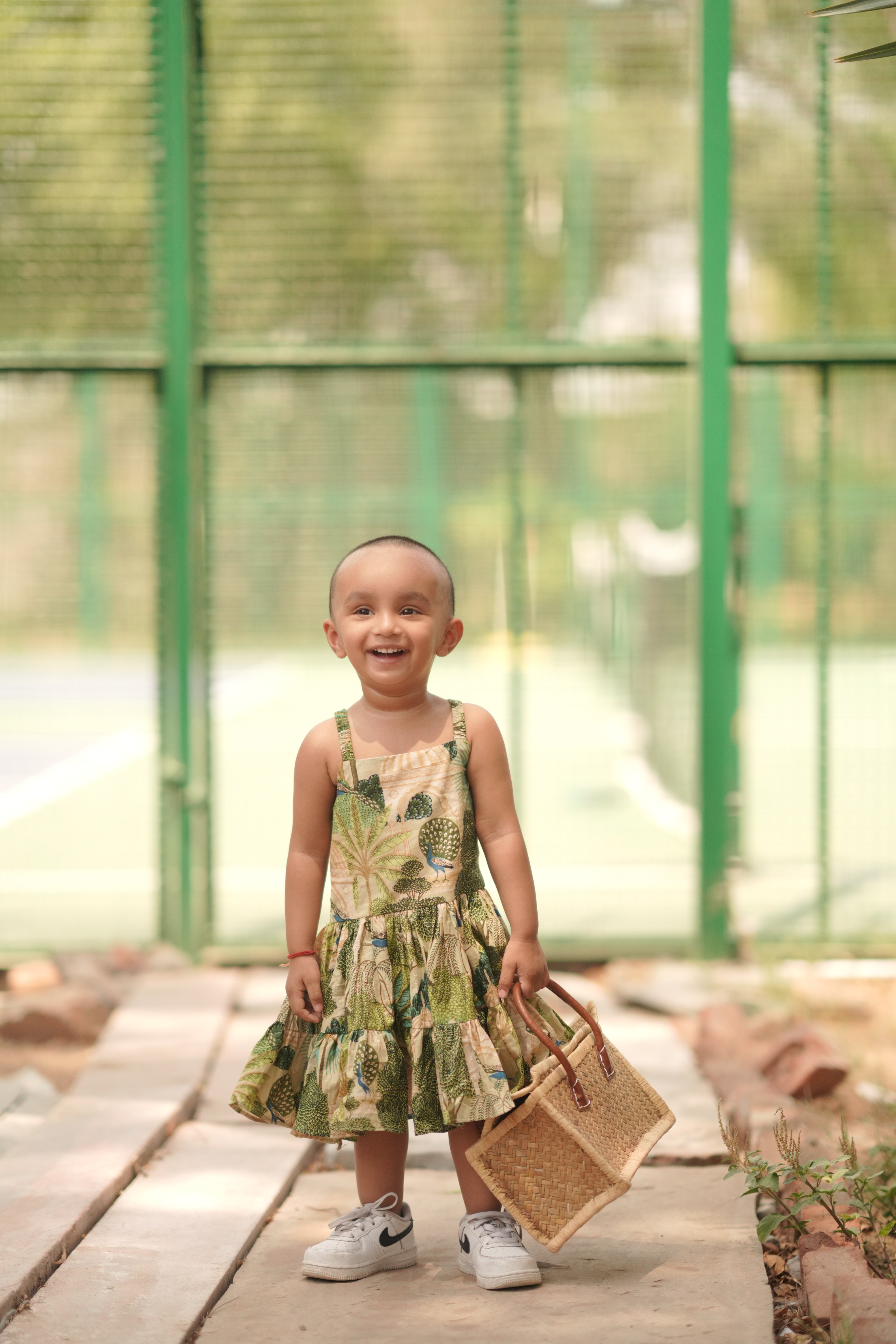 Heritage Peacock Print 100% Cotton Summer Twinning Sets for Family