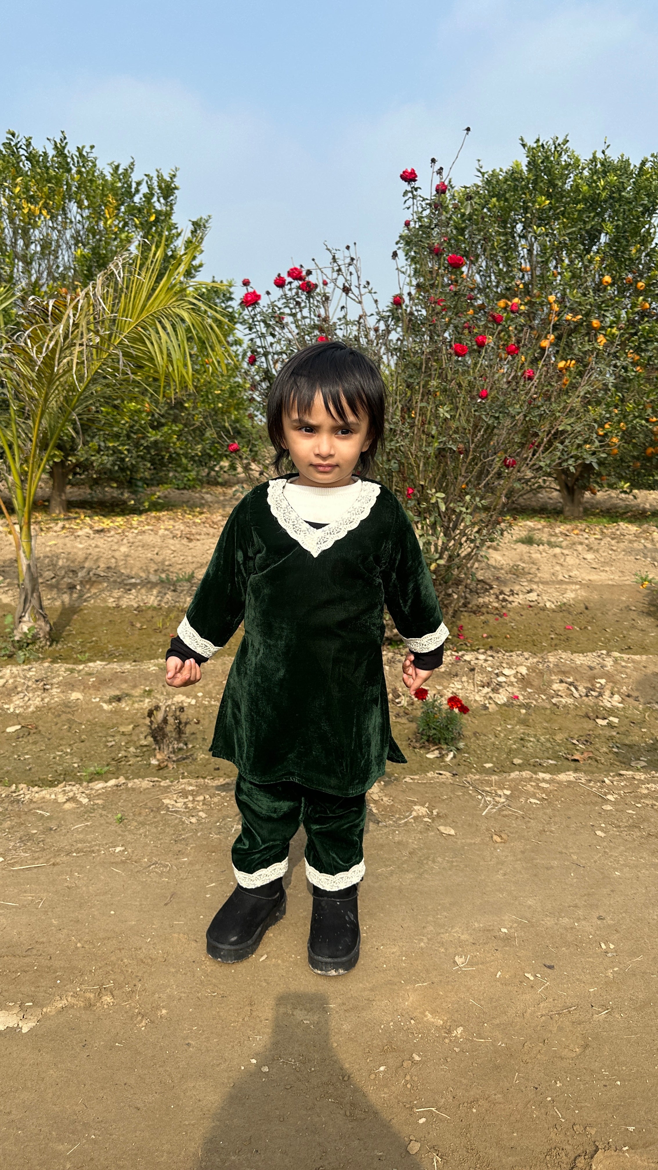 Wrapped in the richness of winter greens 💚