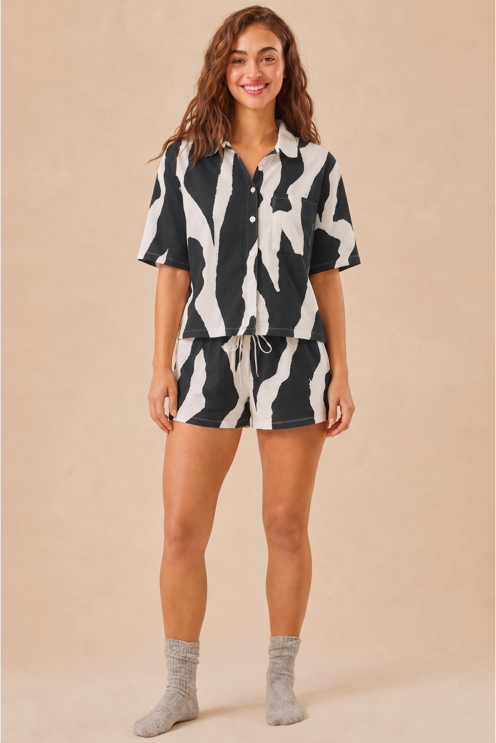 The Sunshine Slumber Cotton Night Suit Sets for Women available in 8 prints.