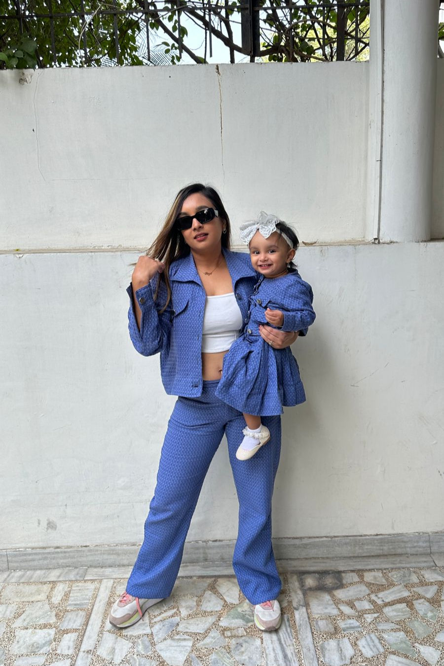 Blue Denim Co Ord Set Women (Jacket and Pant)