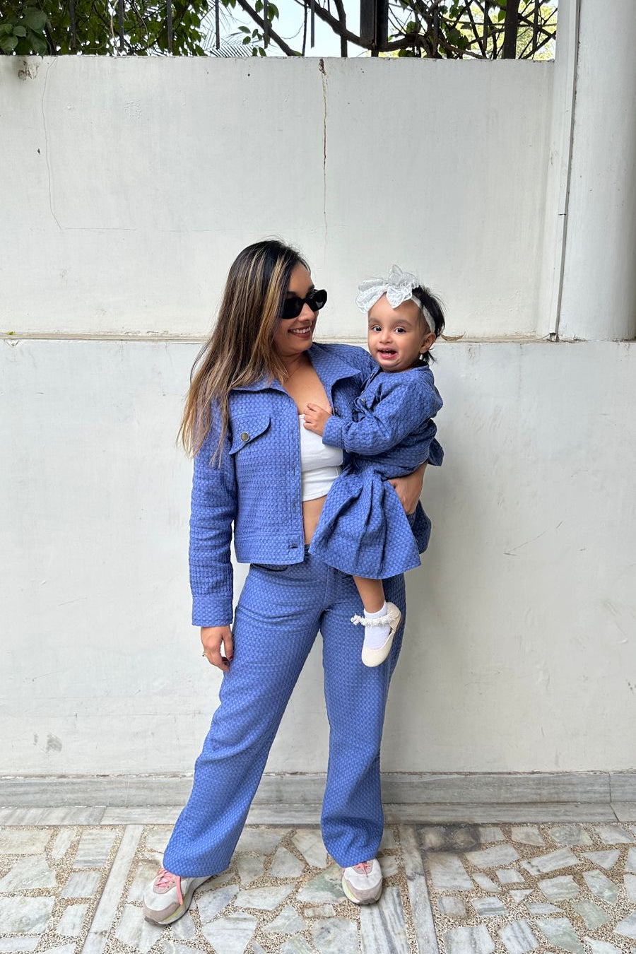 Blue Denim Co Ord Set Women (Jacket and Pant)