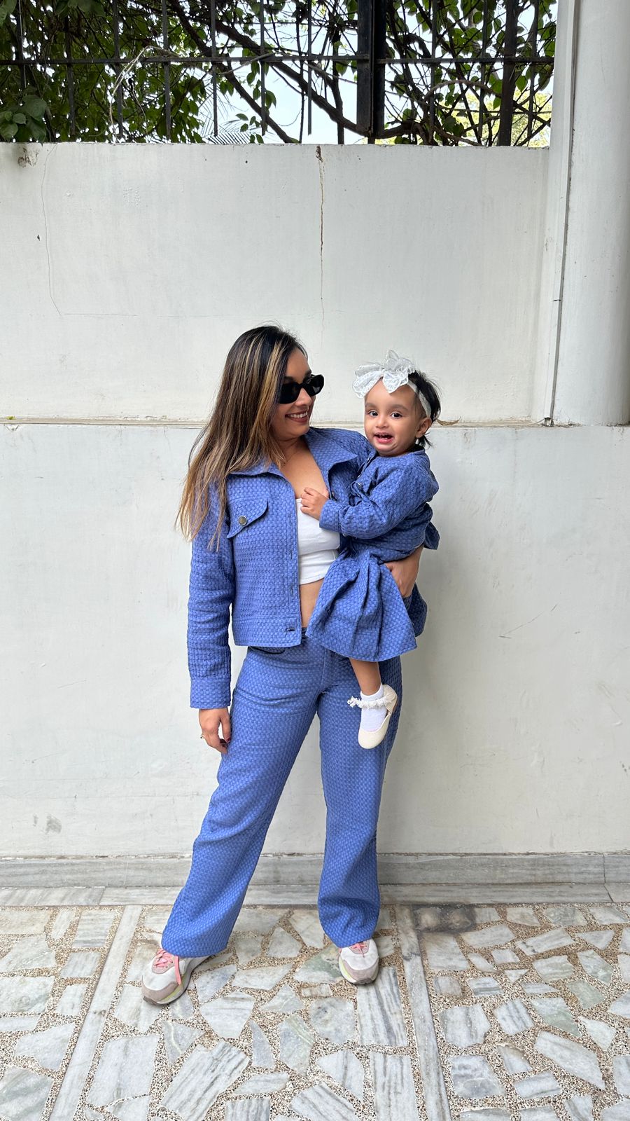 Blue Denim Co Ord Set Family-Twinning-Sets