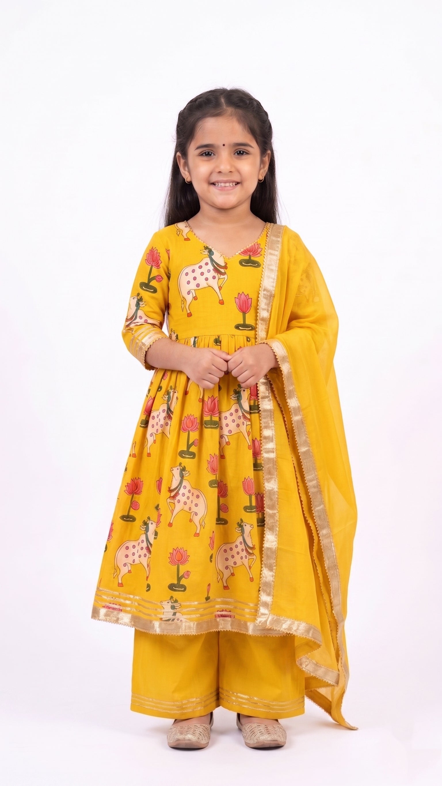 The Pichwai Bloom Family Twinning Sets for family | Festive Wear Matching Outfits