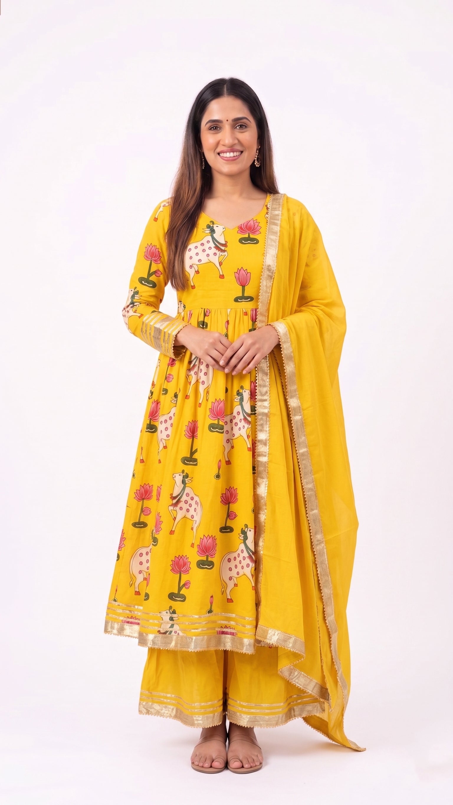 The Pichwai Bloom Family Twinning Sets for family | Festive Wear Matching Outfits