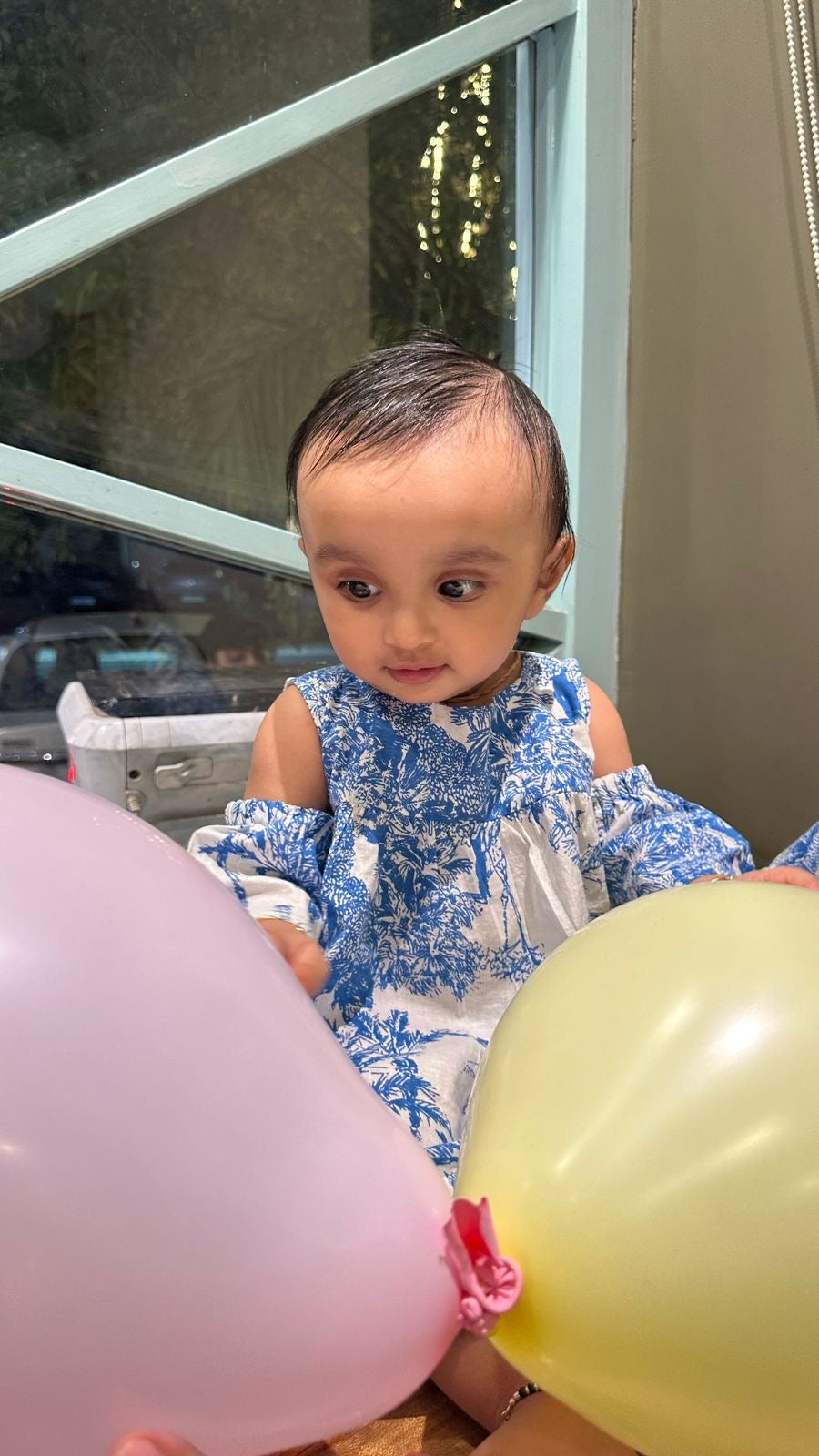 blue-white-jungle-print-baby-boy Coord Set (Shirt and Shorts)