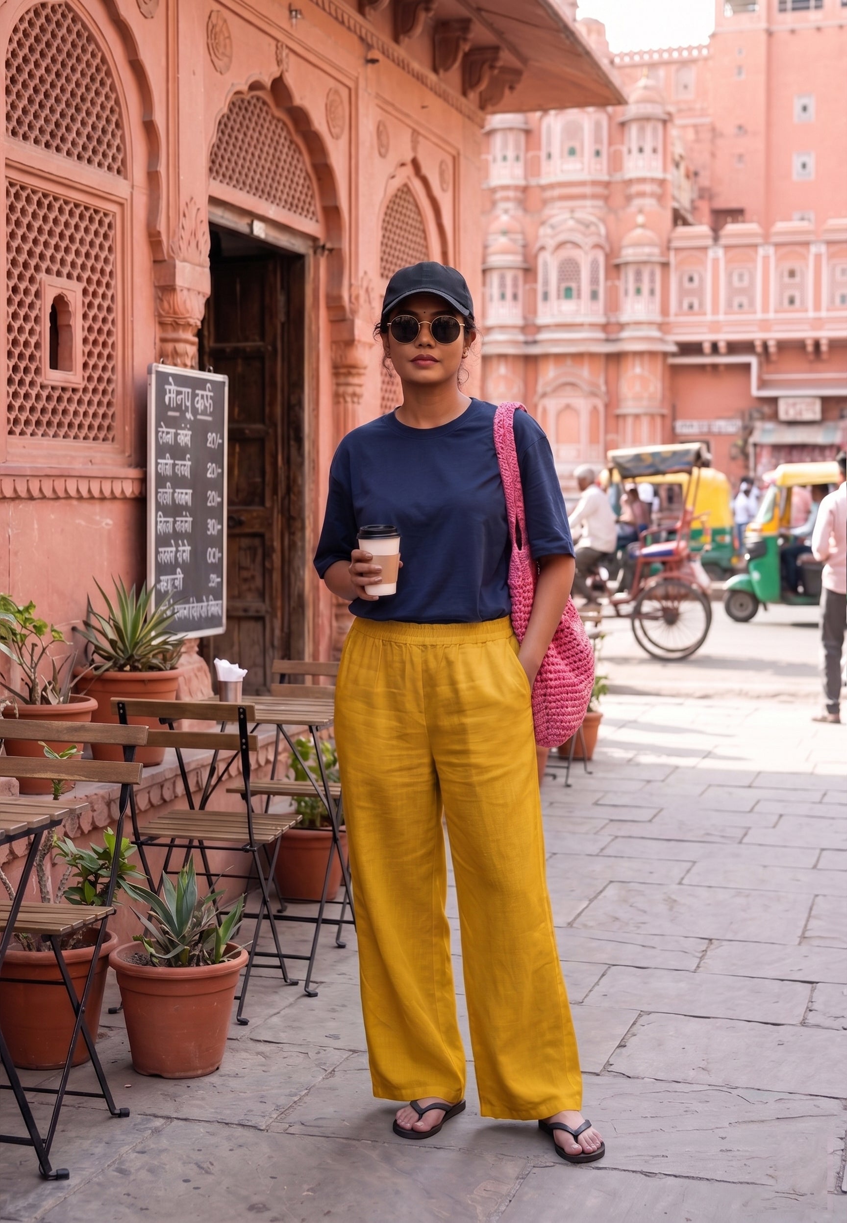 Women cotton palazzo pants for summers with pockets available in 9 colors