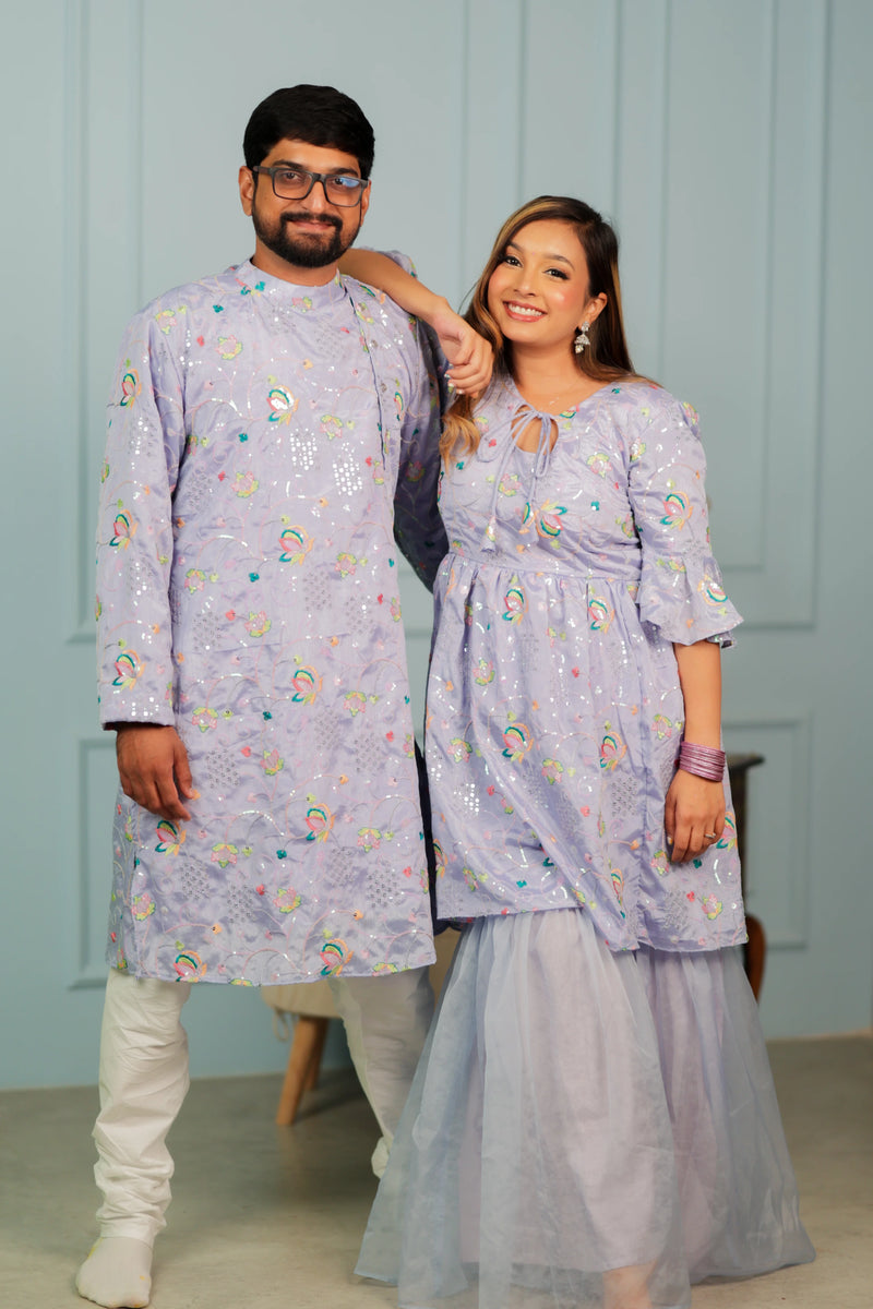 Jamun Kulfi Twinning Family Outfits | Ideal for Festivals & Weddings