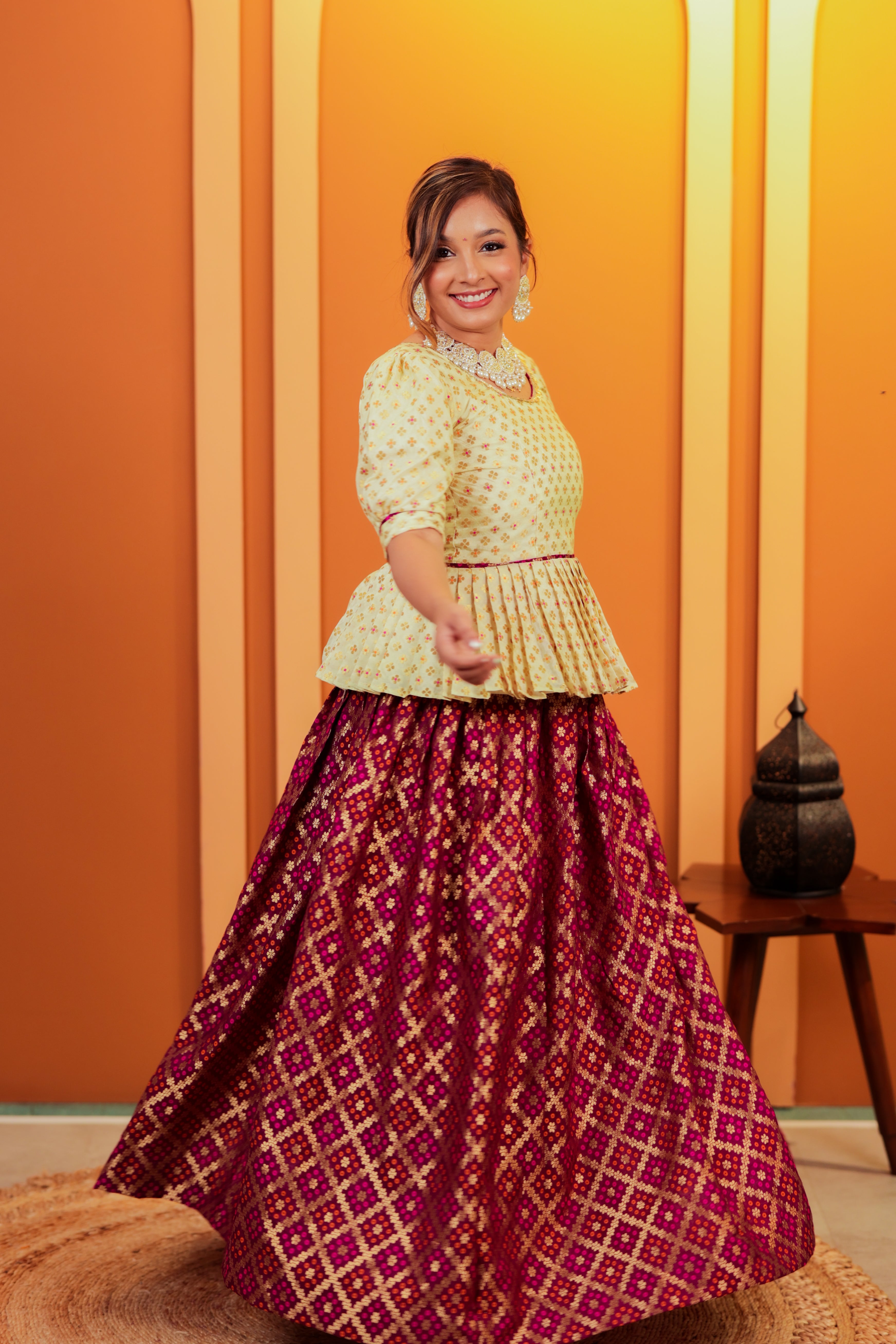 Pista Barfi Women Silk Lehenga Choli