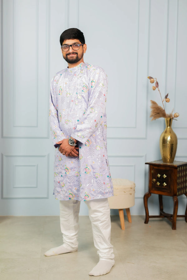 Regal Jamun Kulfi Sherwani & Pant Set for Men | Perfect for Festive Occasions