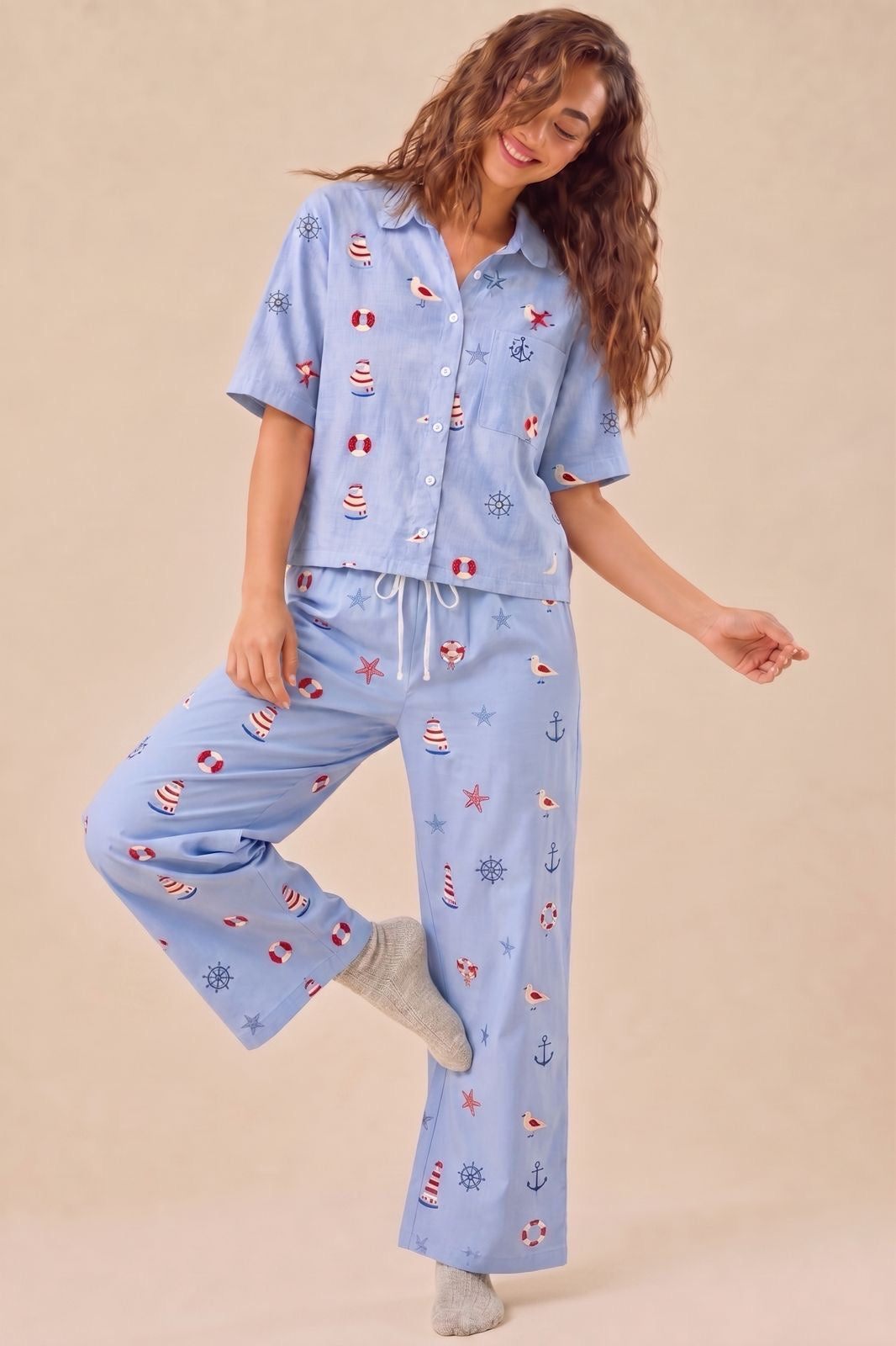 The Summer Sorbet Collection Night Suits for Women ( Pant and Shirt )
