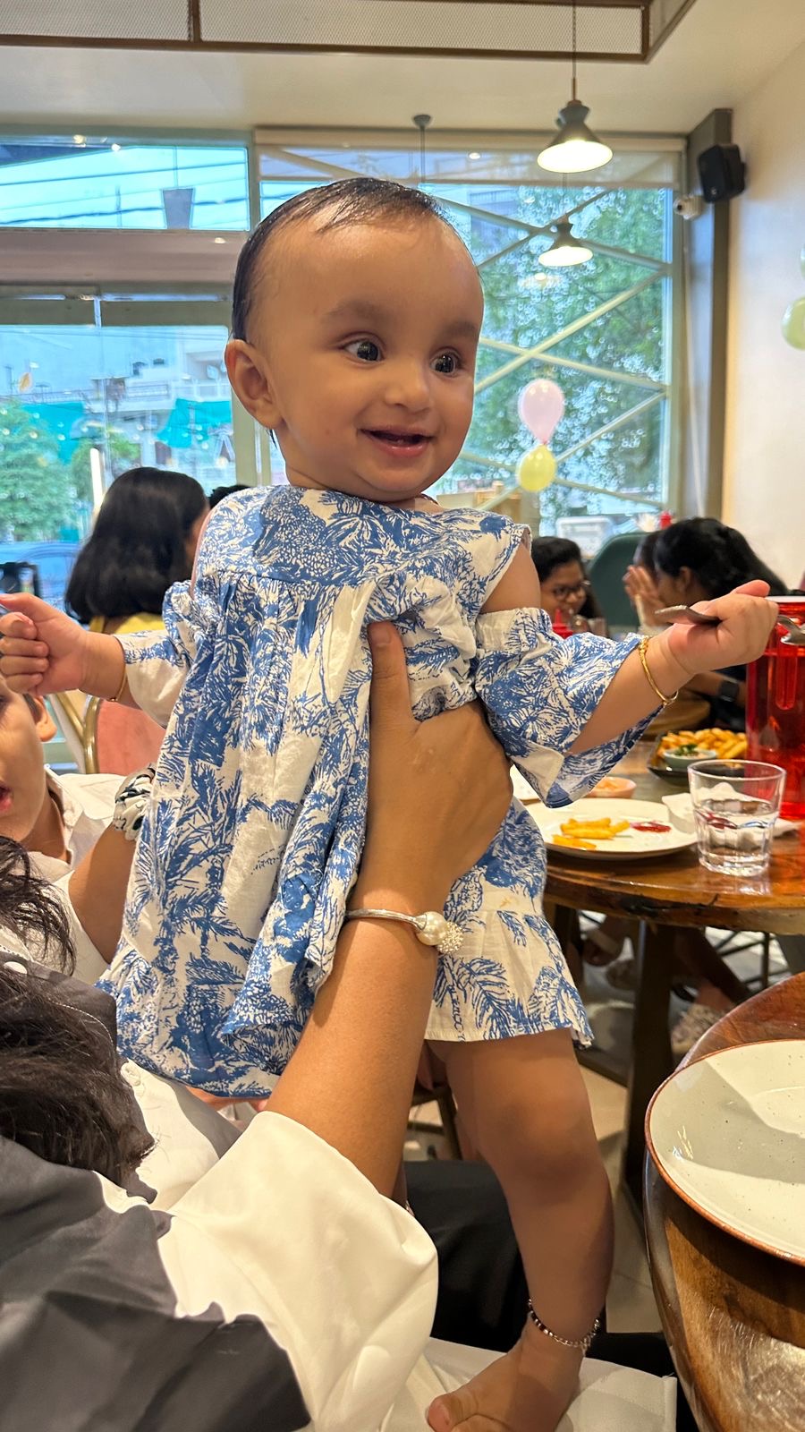 Blue & White Jungle Print Family-Twinning-Sets