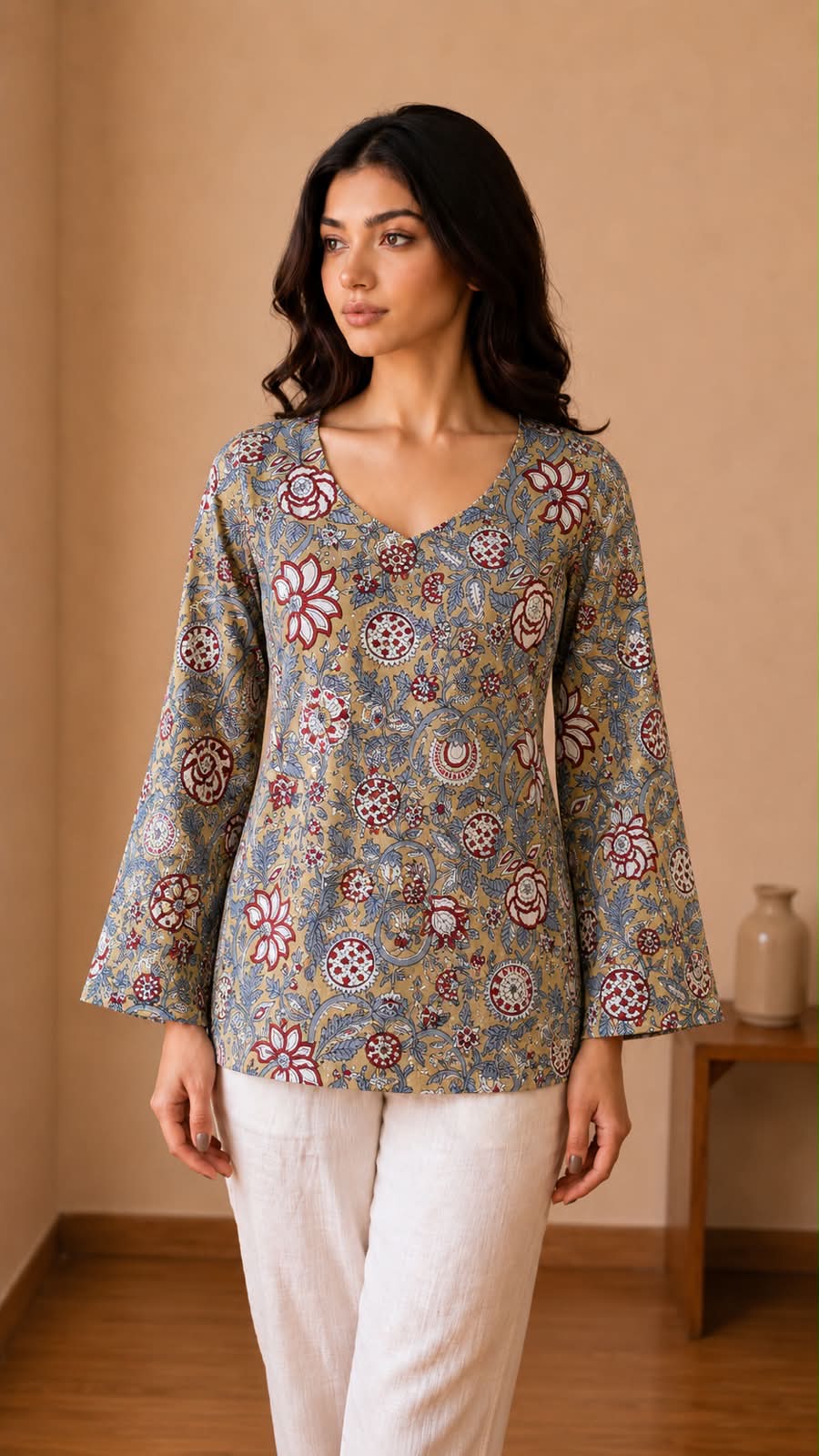 SYAHI jaipuri kurti collection for women available in 8 prints