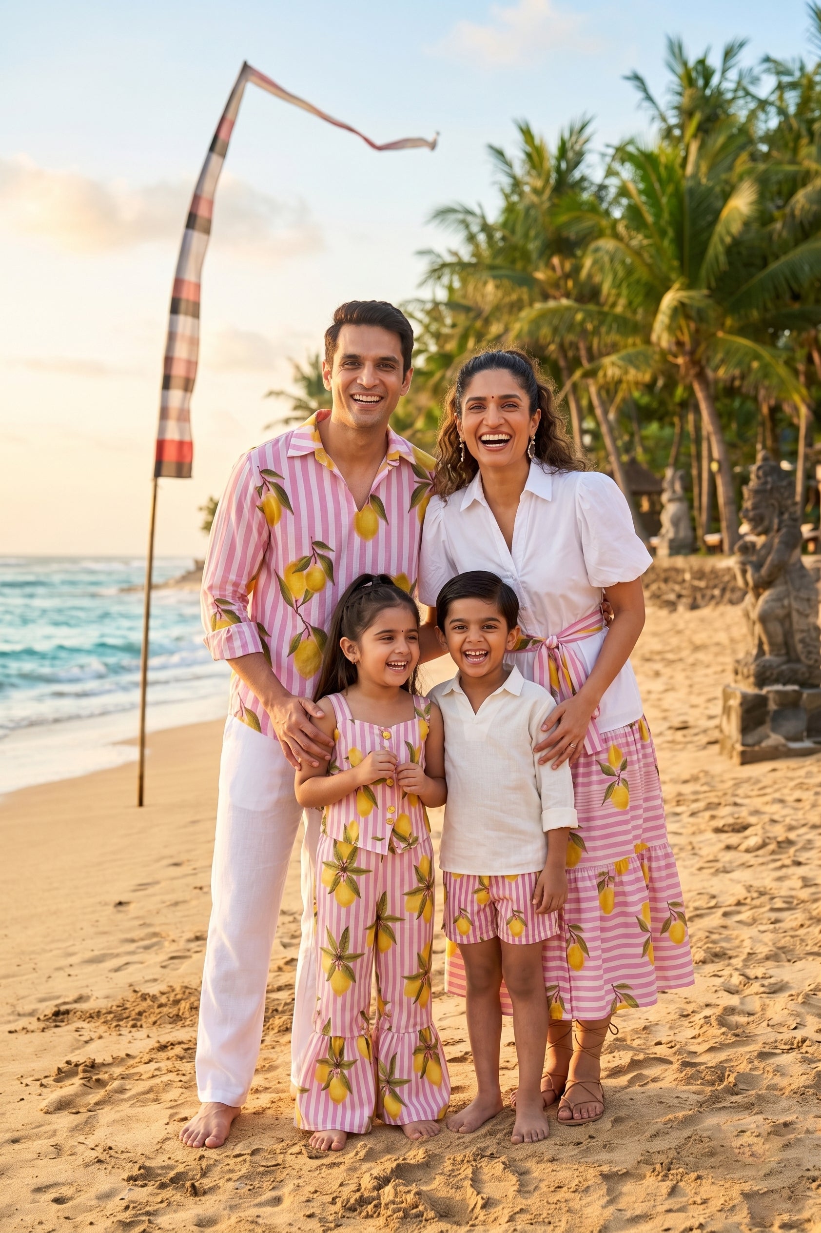 Amalfi Sorbet Twinning Sets for Family | Vacation Wear Matching Sets for Family