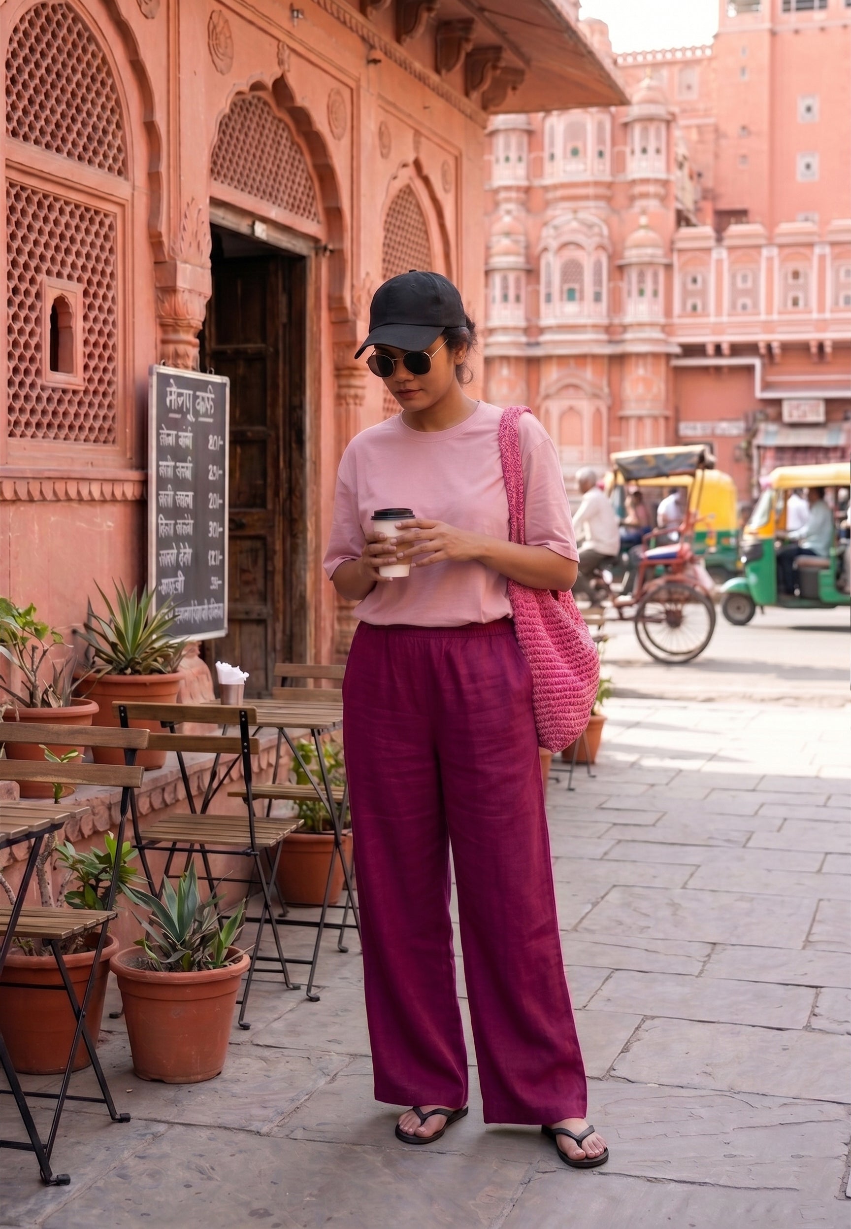 Women cotton palazzo pants for summers with pockets available in 9 colors