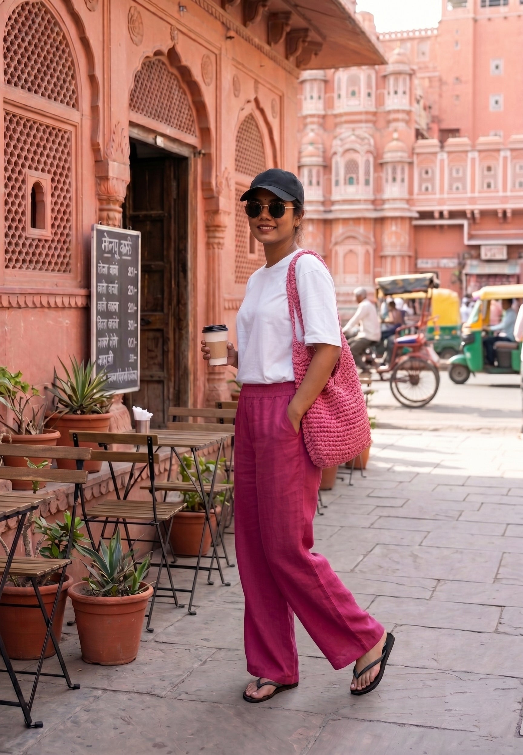 Women cotton palazzo pants for summers with pockets available in 9 colors