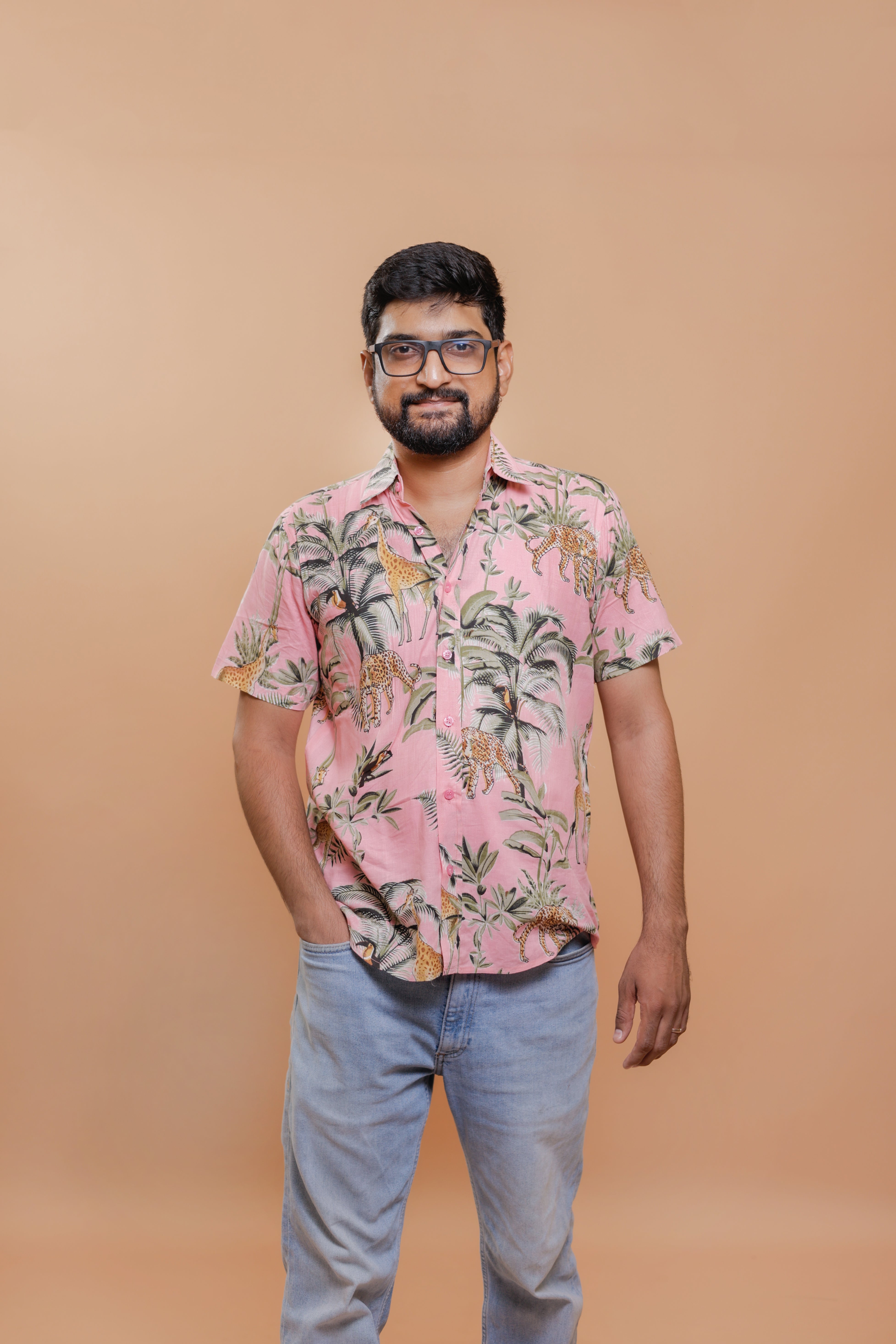 Pink Jungle Print Family-Twinning-Sets