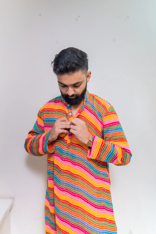 Wave of Joy Colourful Kurta for Men | Classic Kurta with a Modern Twist