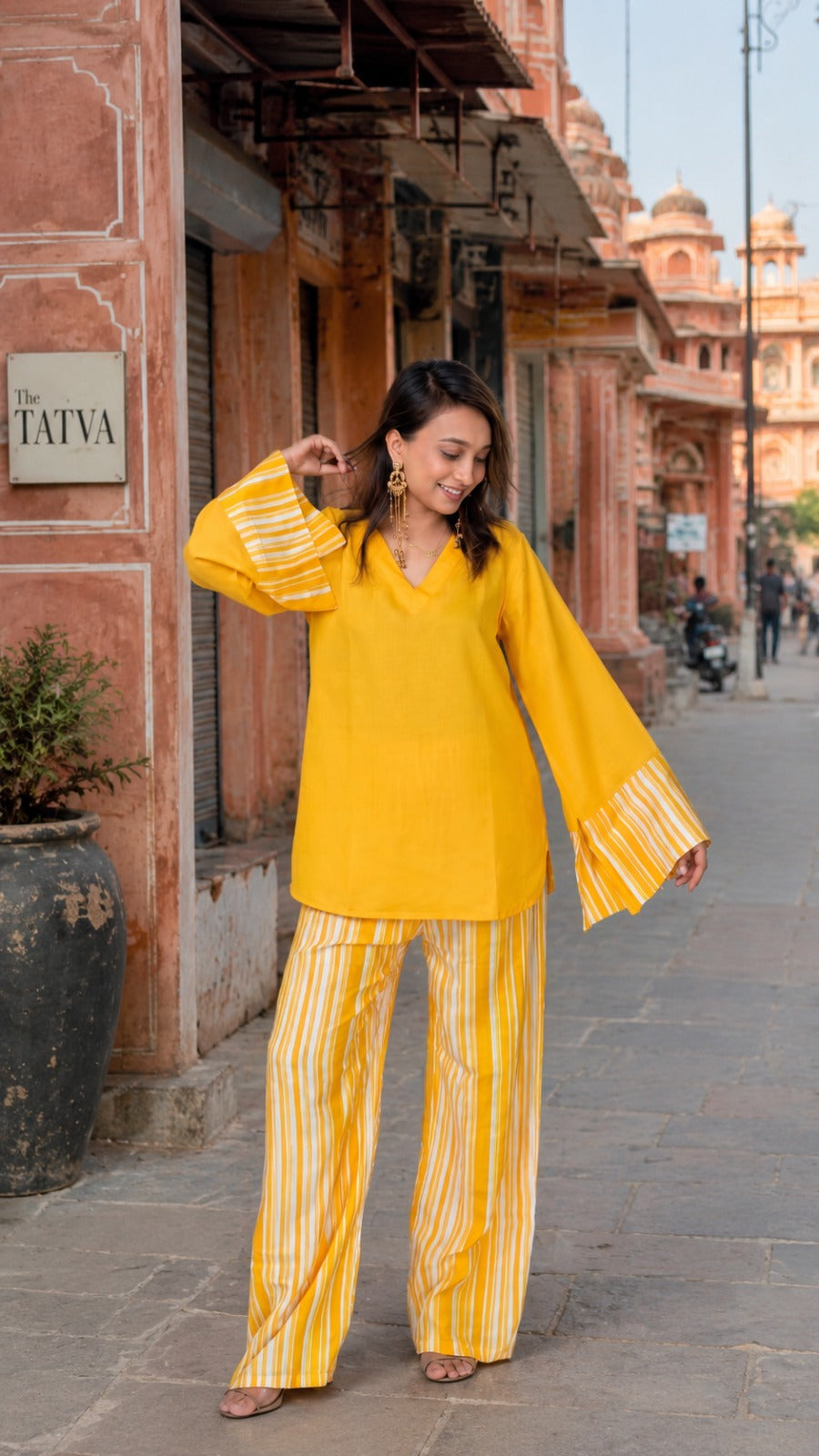 The Capri Bell-Sleeve Co-ord