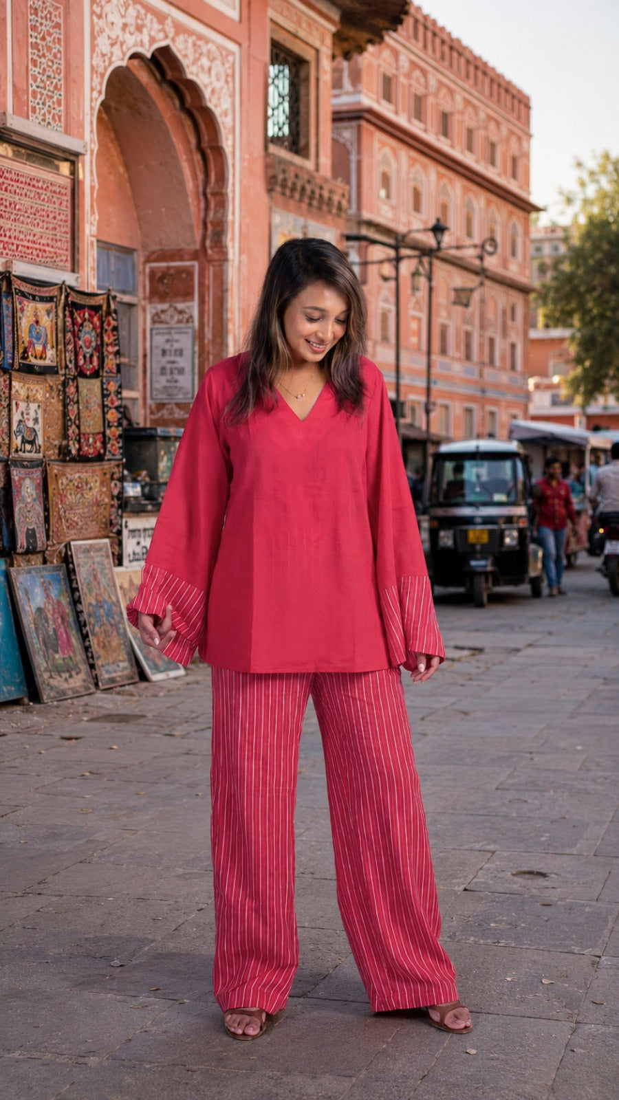 The Capri Bell-Sleeve Co-ord