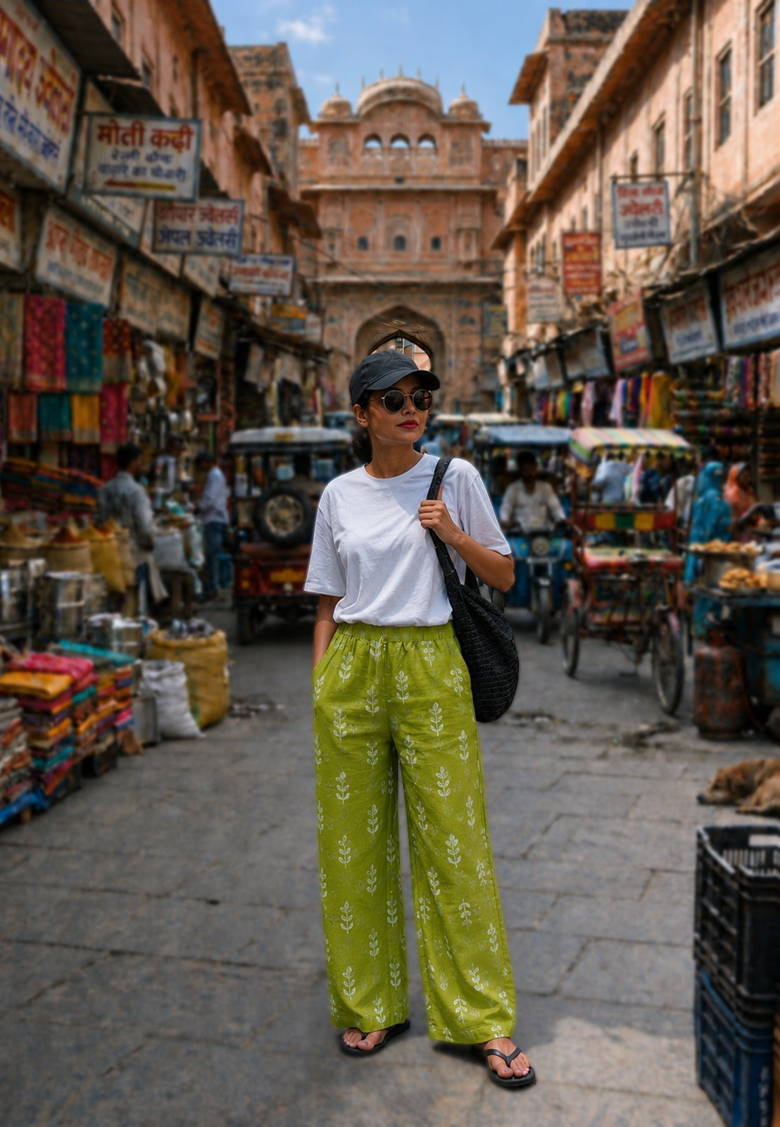 Women cotton palazzo pants for summers with pockets available in 9 colors