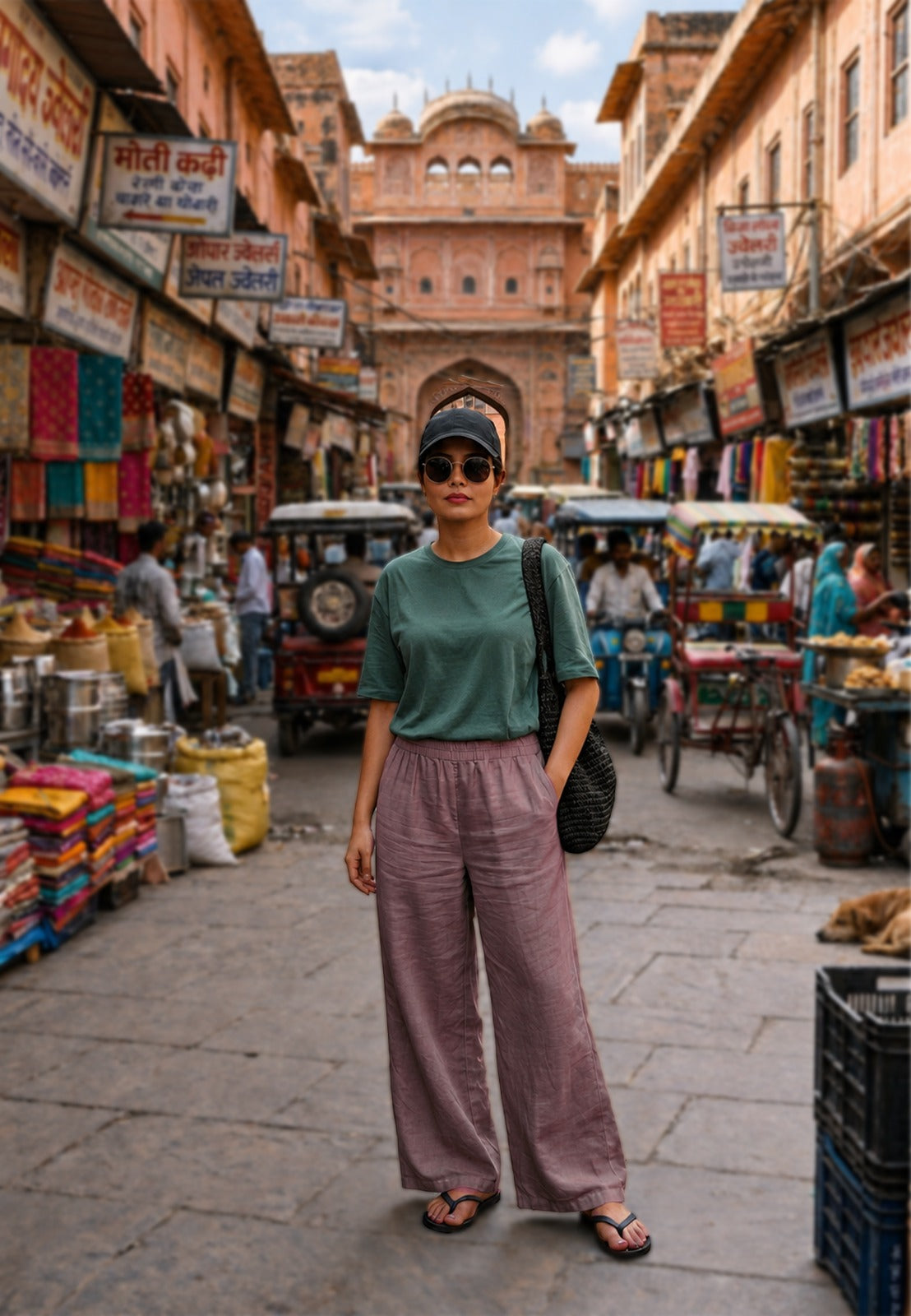 Women cotton palazzo pants for summers with pockets available in 9 colors