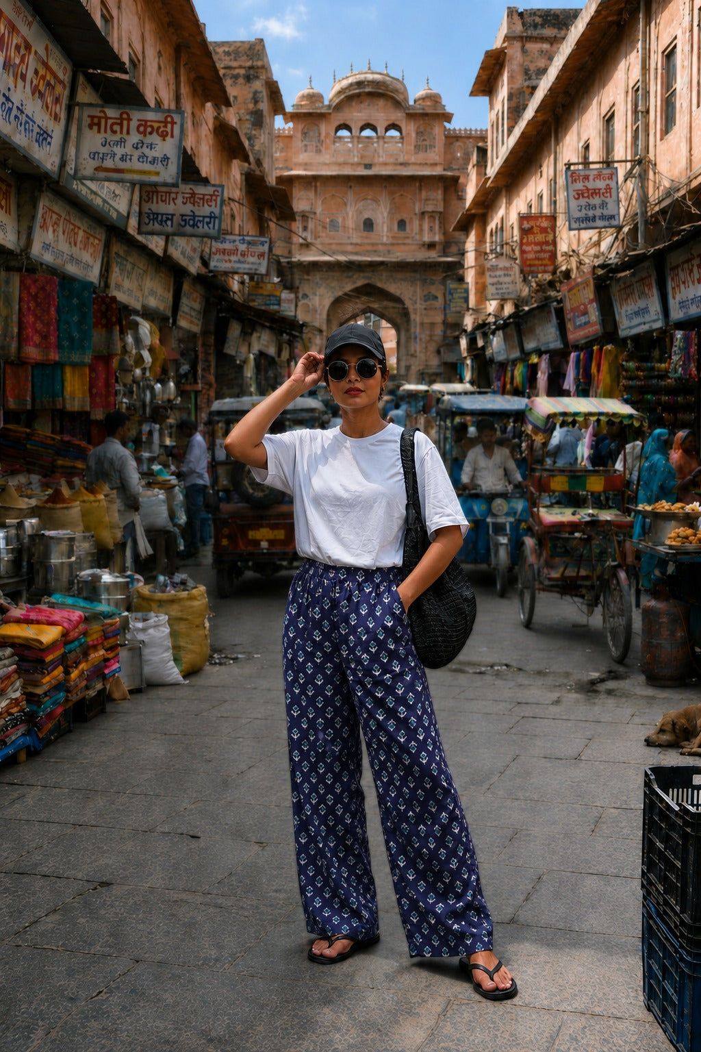 Women cotton palazzo pants for summers with pockets available in 9 colors